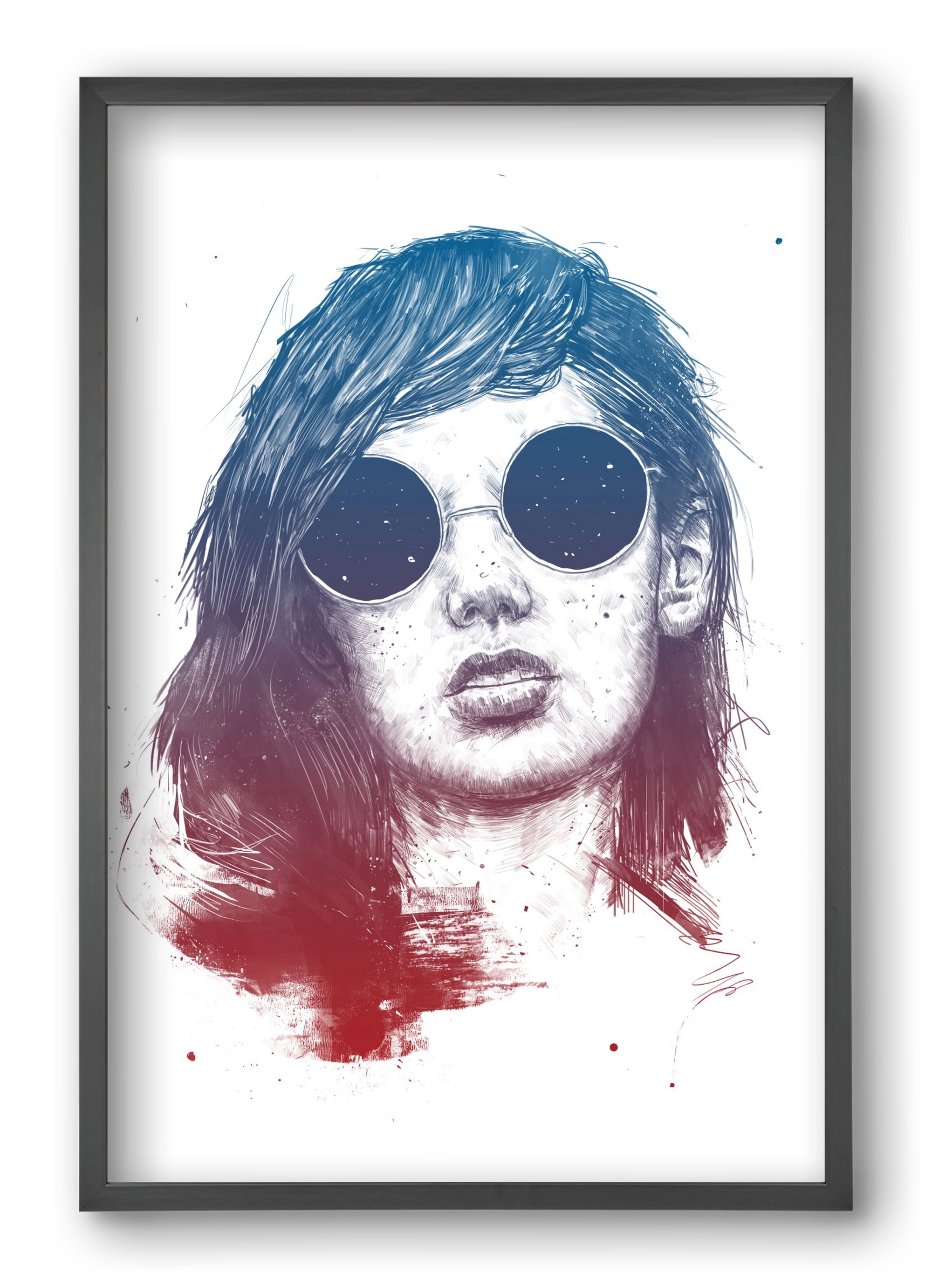 Summer Nights, 40x60 cm (40x60 cm), Fekete keret