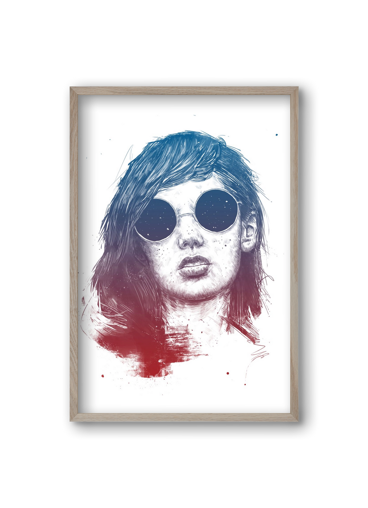 Summer Nights, 20x30 cm (20x30 cm), Tölgy keret