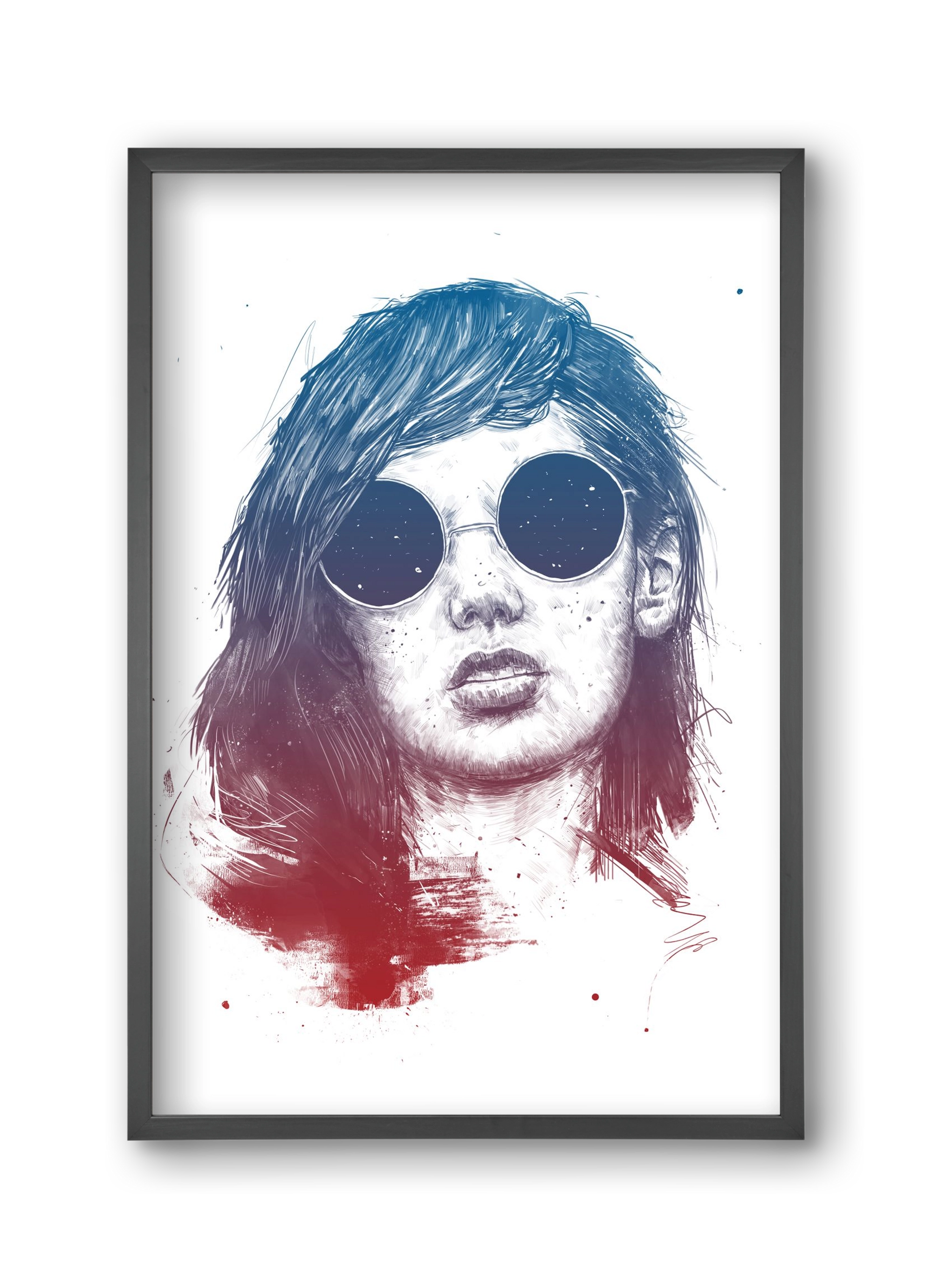 Summer Nights, 30x45 cm (30x45 cm), Fekete keret