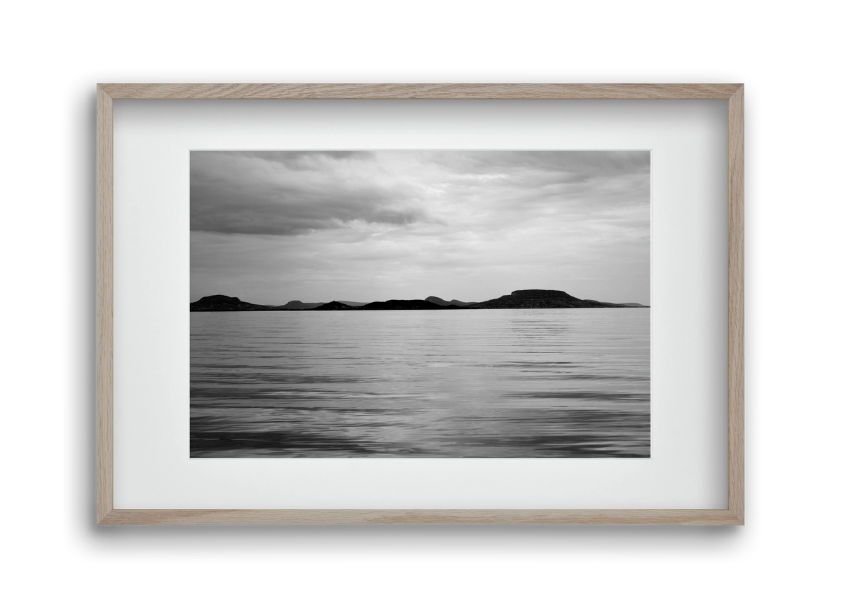 Horizontal witness, 45x30 cm (30x20 cm), Tölgy keret, paszpartuval