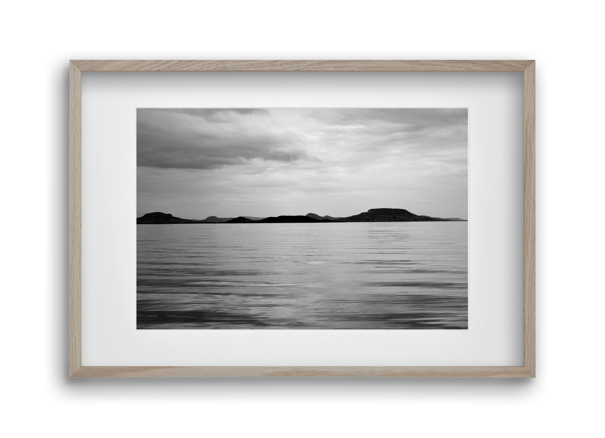 Horizontal witness, 45x30 cm (30x20 cm), Tölgy keret, paszpartuval