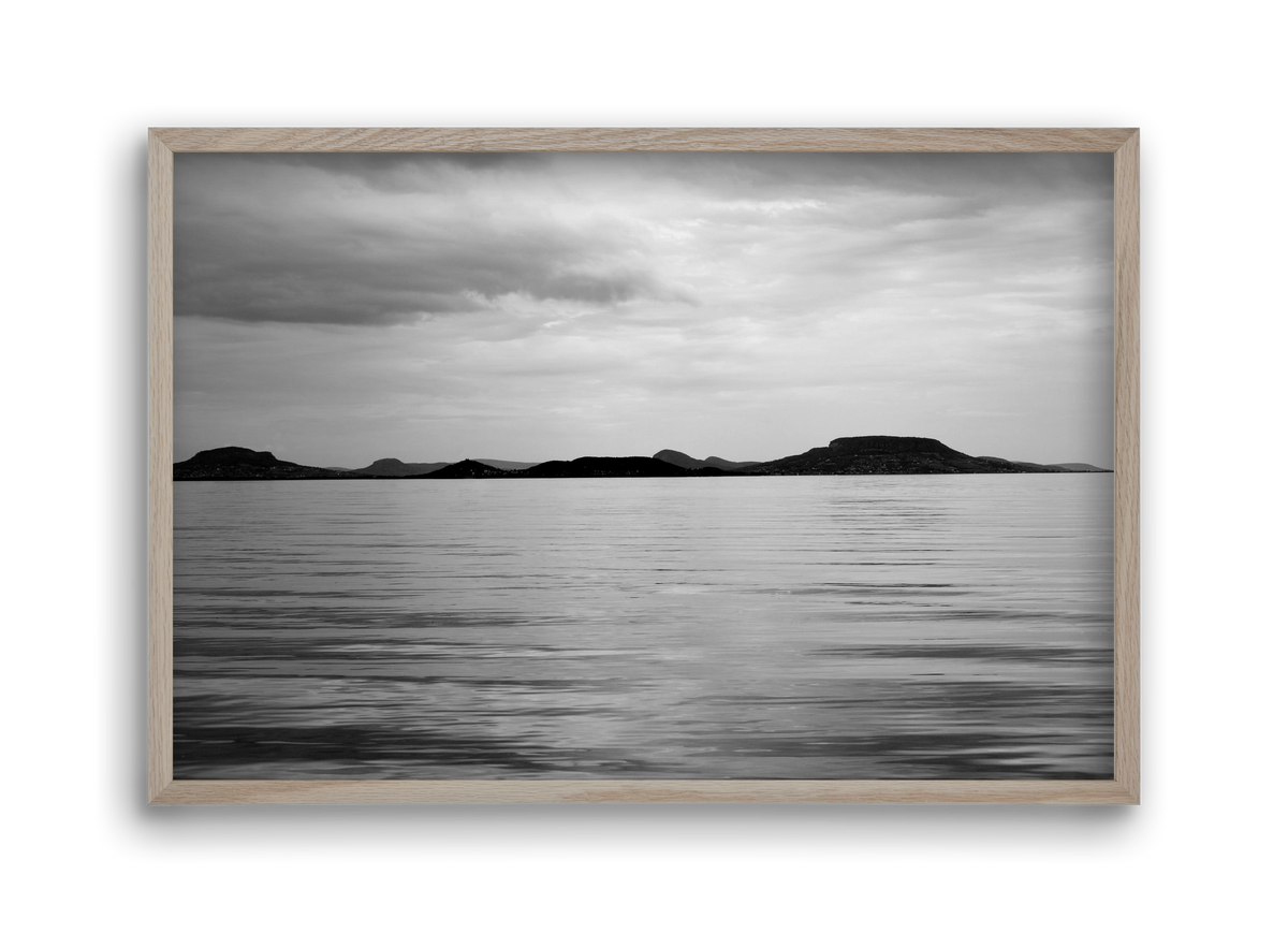 Horizontal witness, 45x30 cm (45x30 cm), Tölgy keret