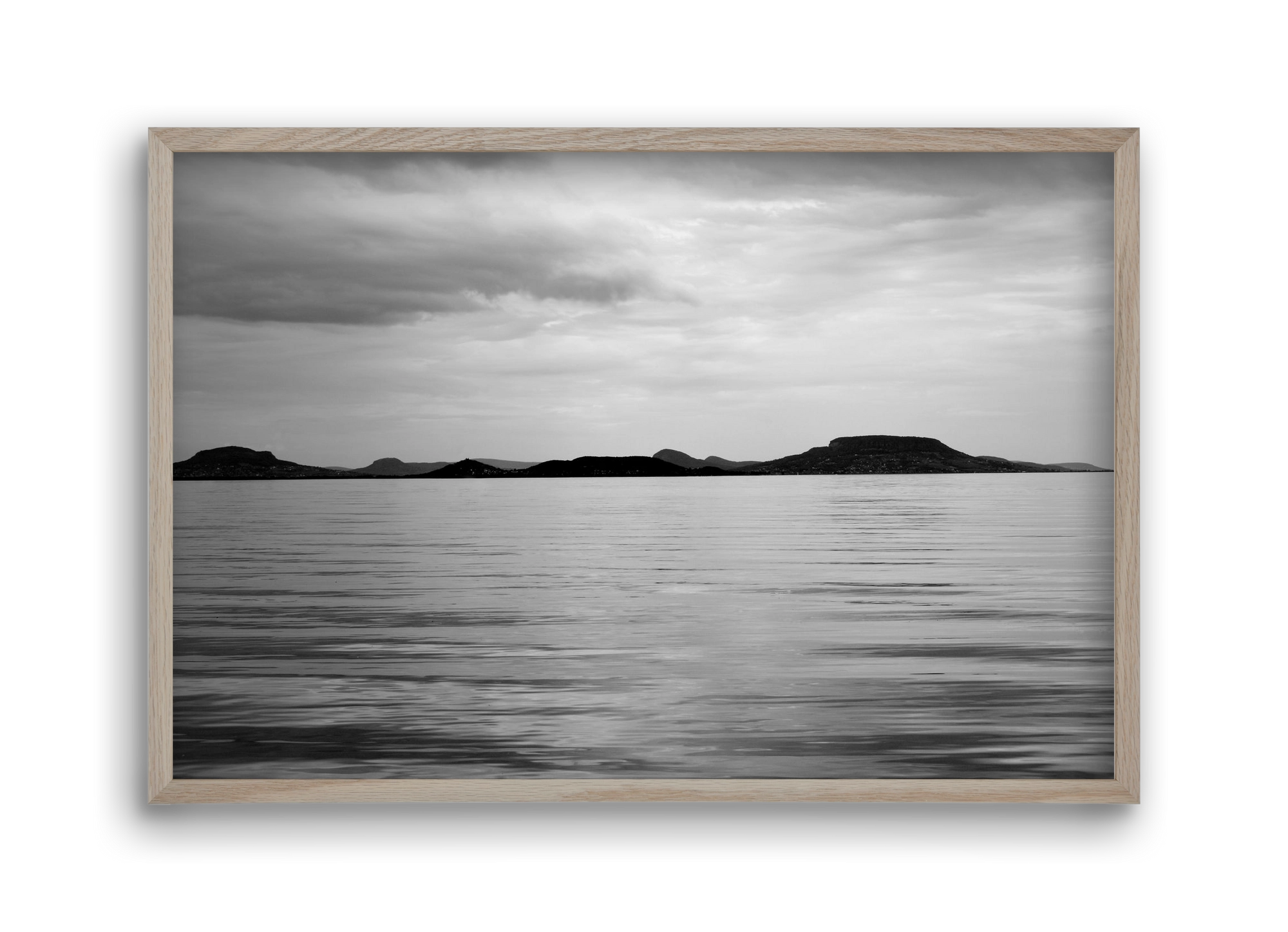 Horizontal witness, 45x30 cm (45x30 cm), Tölgy keret