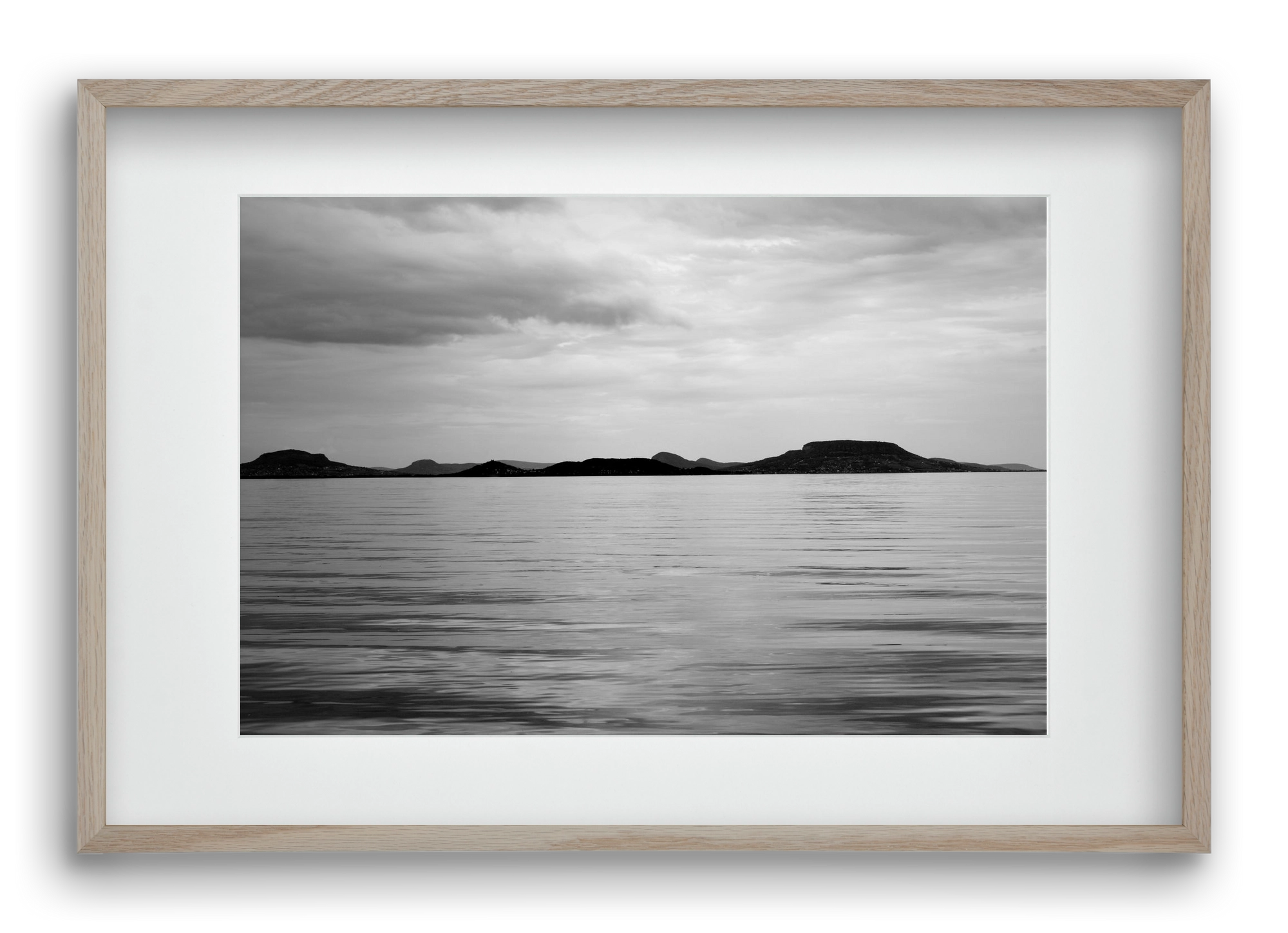 Horizontal witness, 60x40 cm (45x30 cm), Tölgy keret, paszpartuval