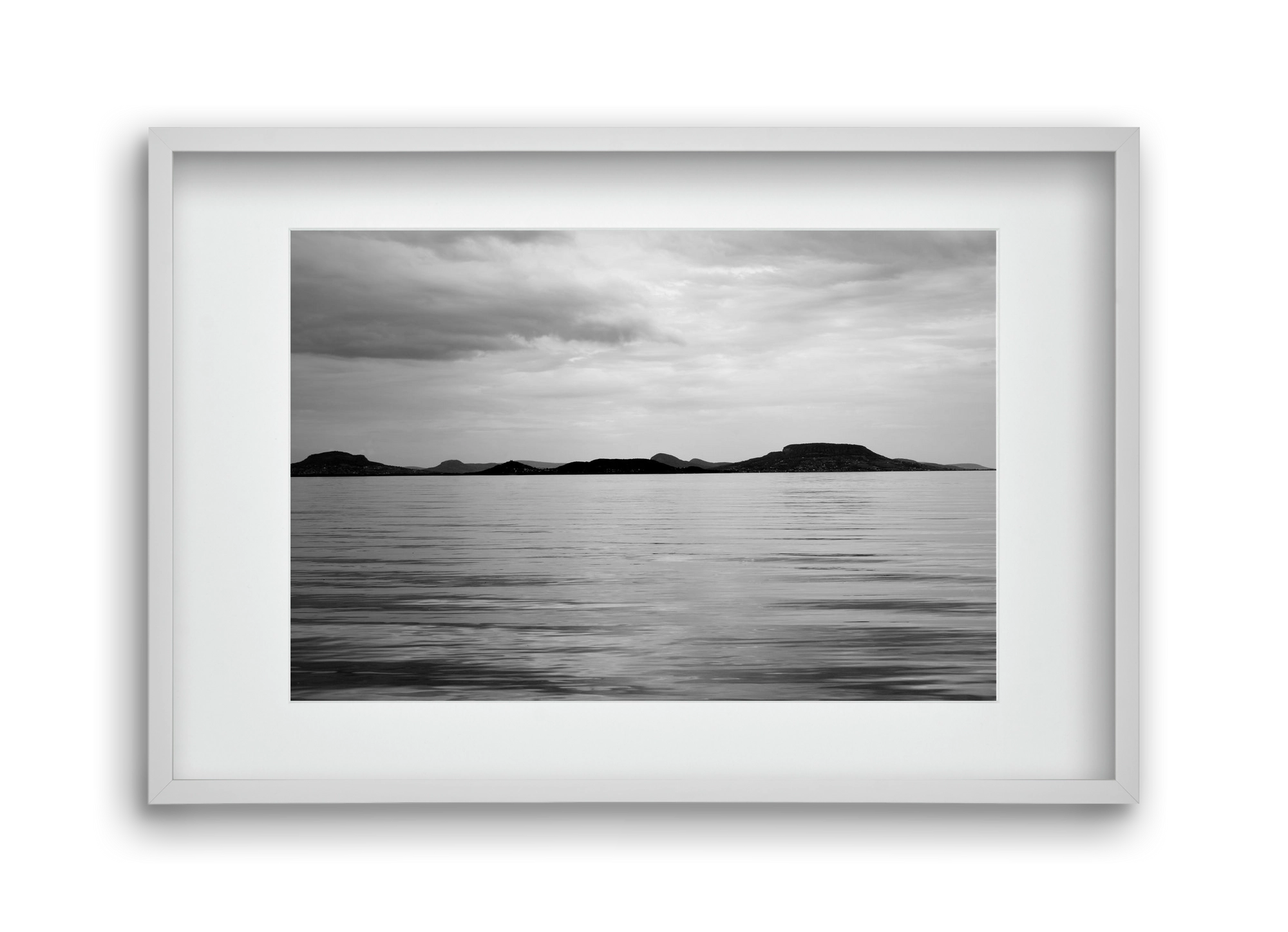 Horizontal witness, 45x30 cm (30x20 cm), Fehér keret, paszpartuval