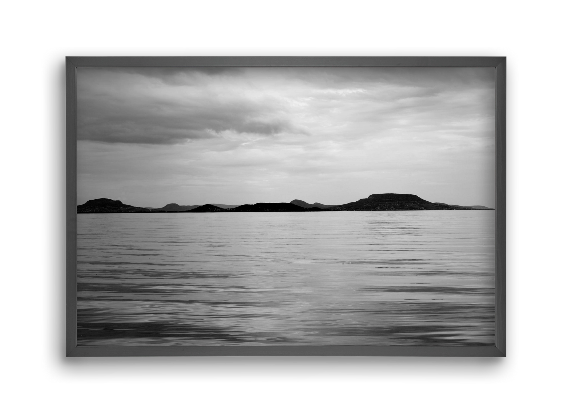 Horizontal witness, 45x30 cm (45x30 cm), Fekete keret