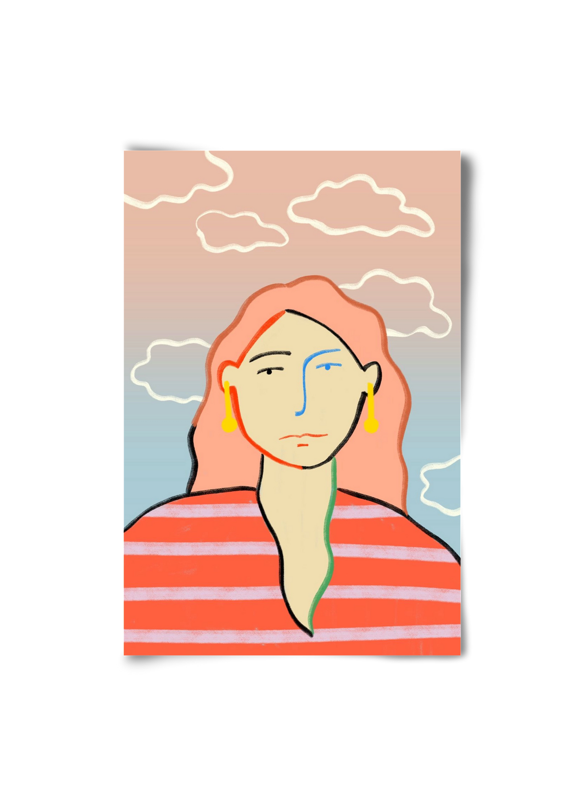 HEAD IN THE CLOUDS, 20x30 cm, Keret nélkül