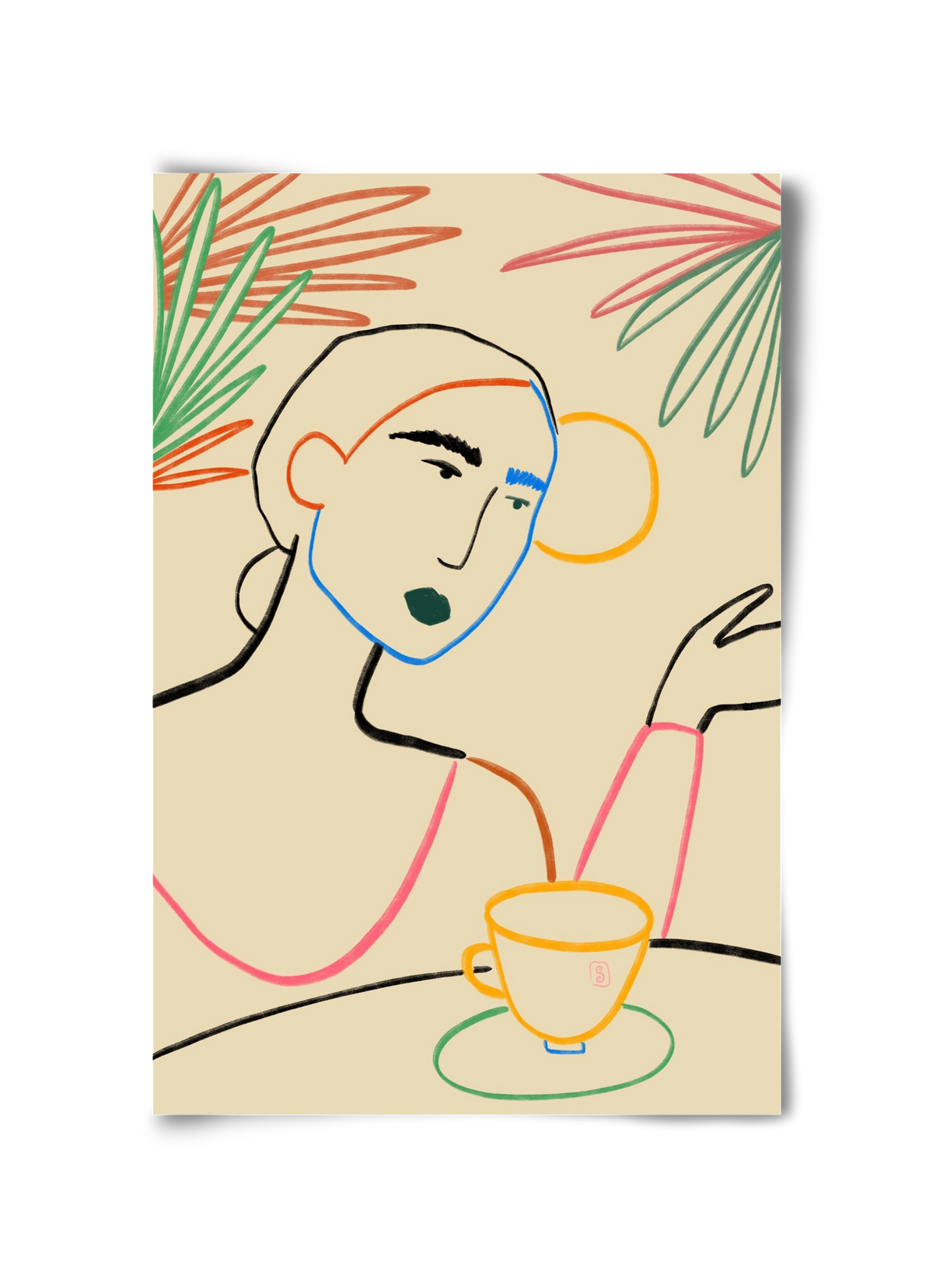 SUNRISE COFFEE, 30x45 cm, Keret nélkül