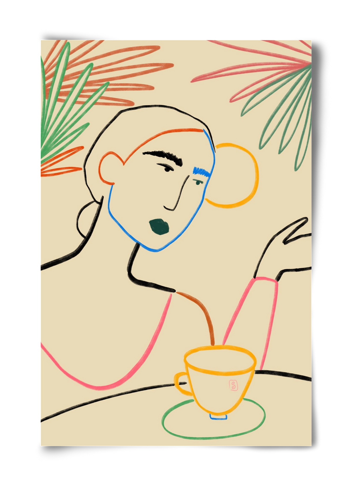 SUNRISE COFFEE, 40x60 cm, Keret nélkül