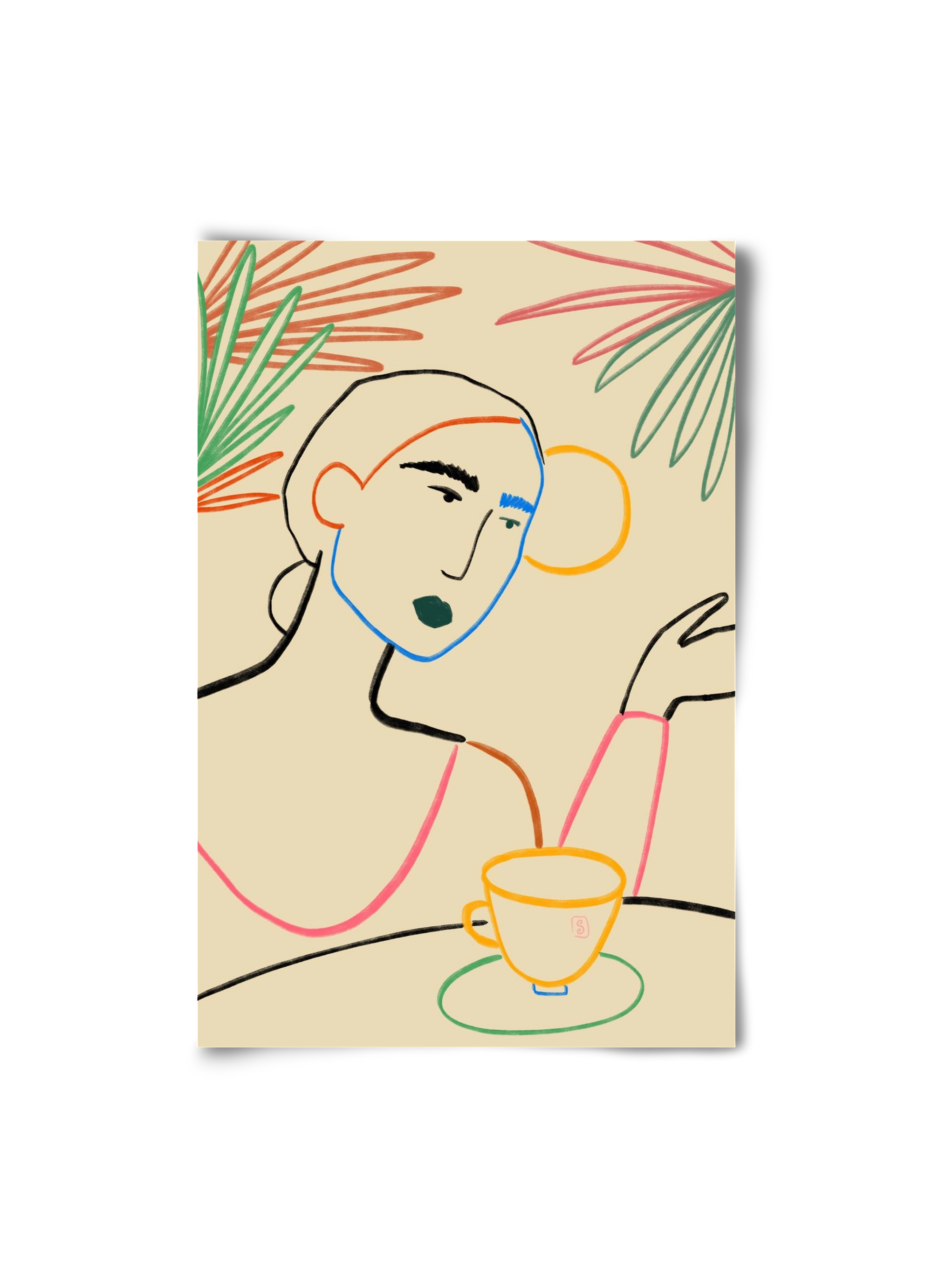 SUNRISE COFFEE, 20x30 cm, Keret nélkül