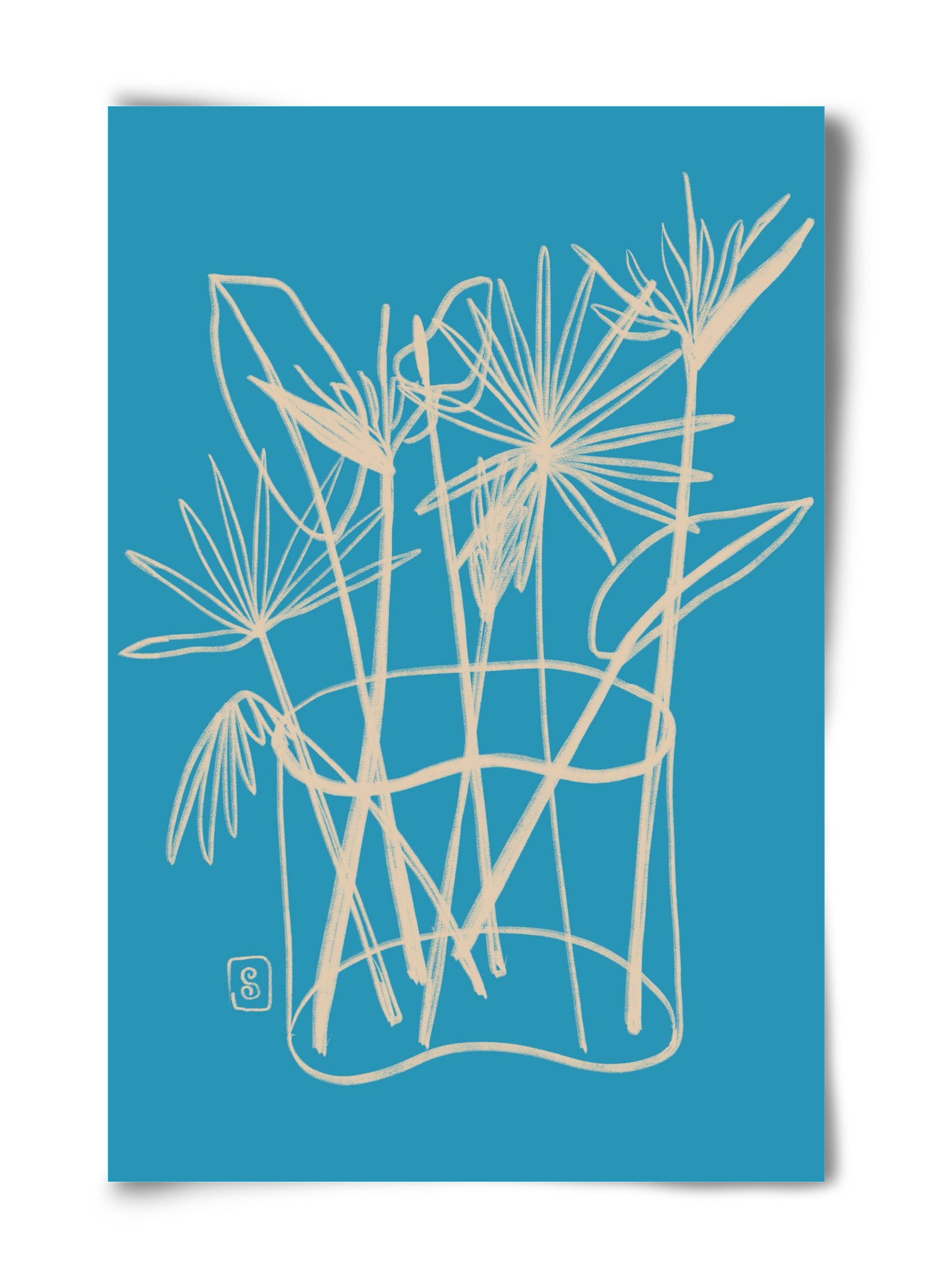 TROPICAL FLOWERS, 40x60 cm, Keret nélkül