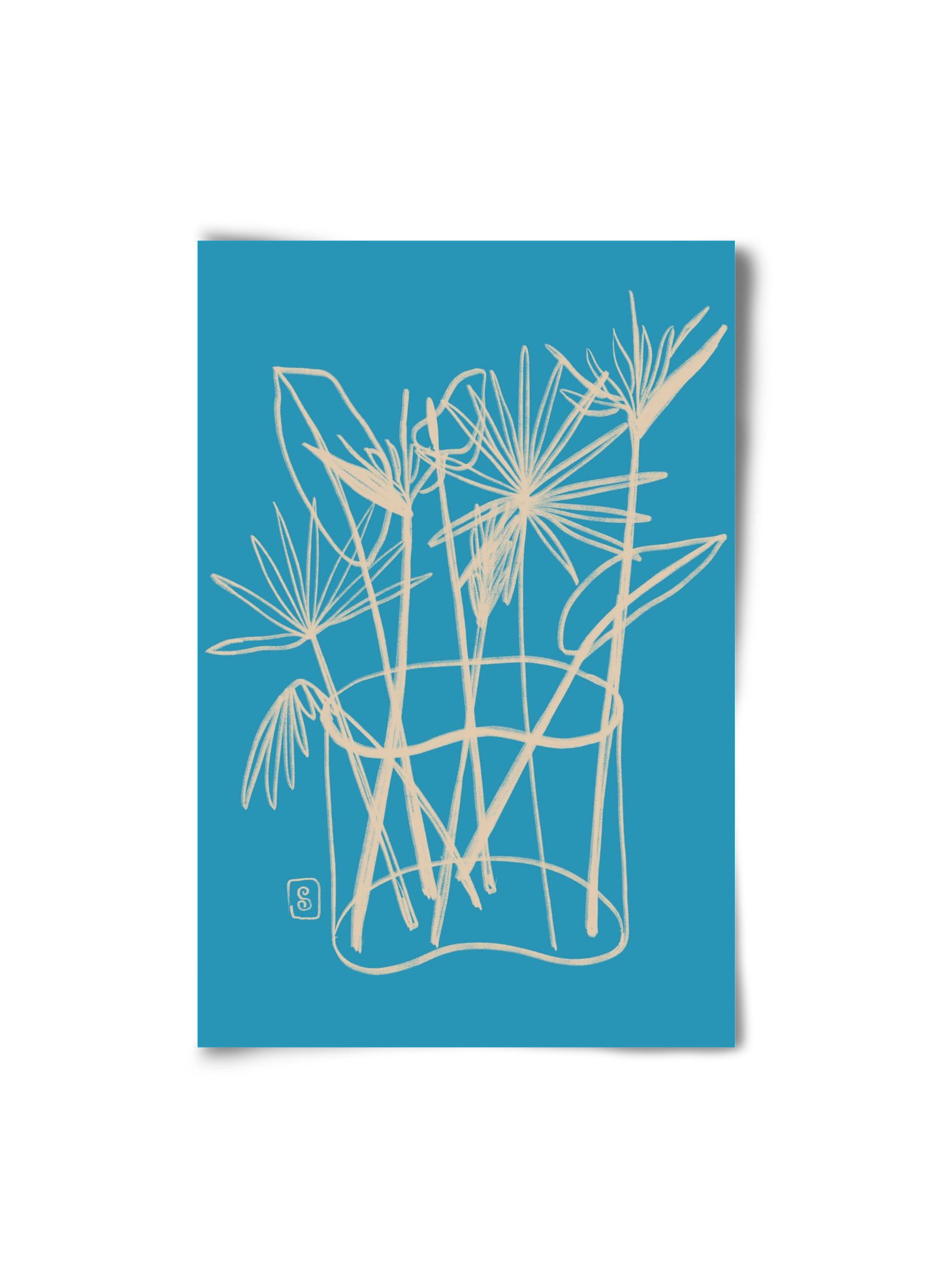 TROPICAL FLOWERS, 20x30 cm, Keret nélkül