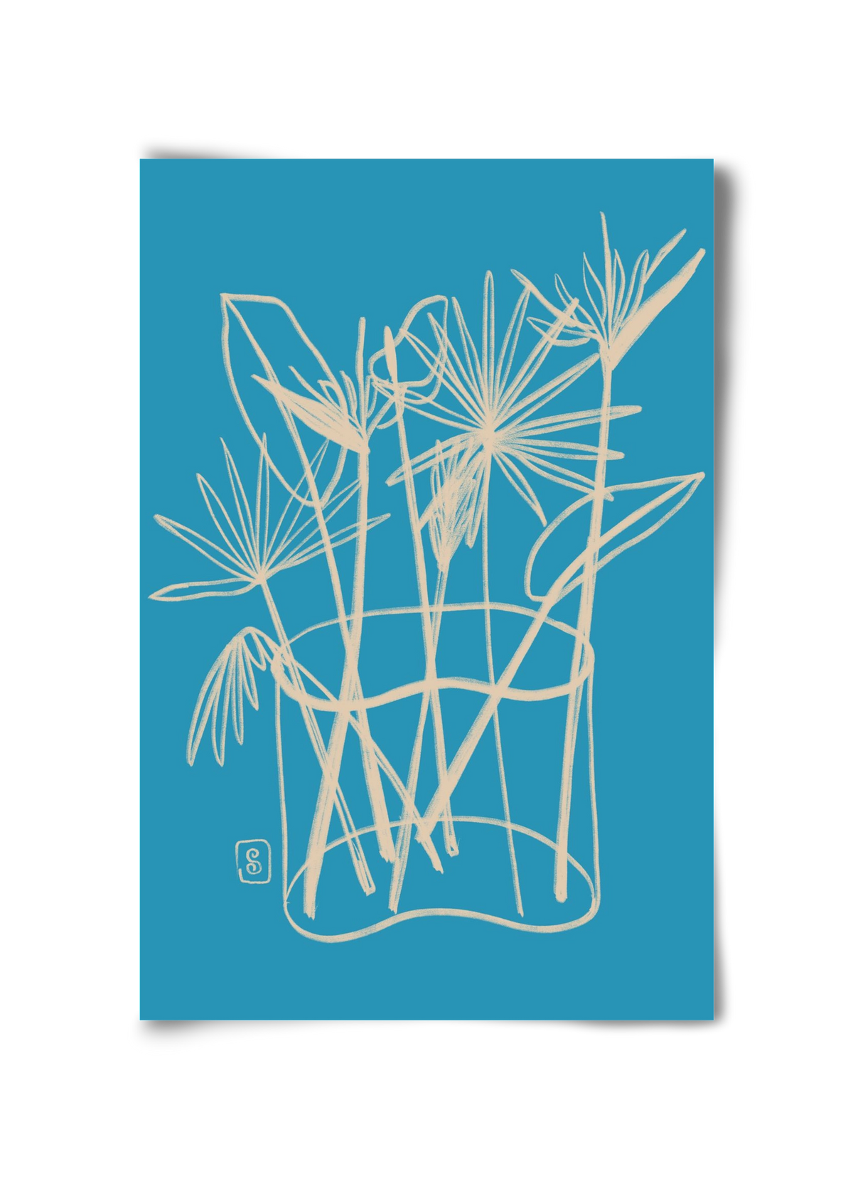 TROPICAL FLOWERS, 30x45 cm, Keret nélkül