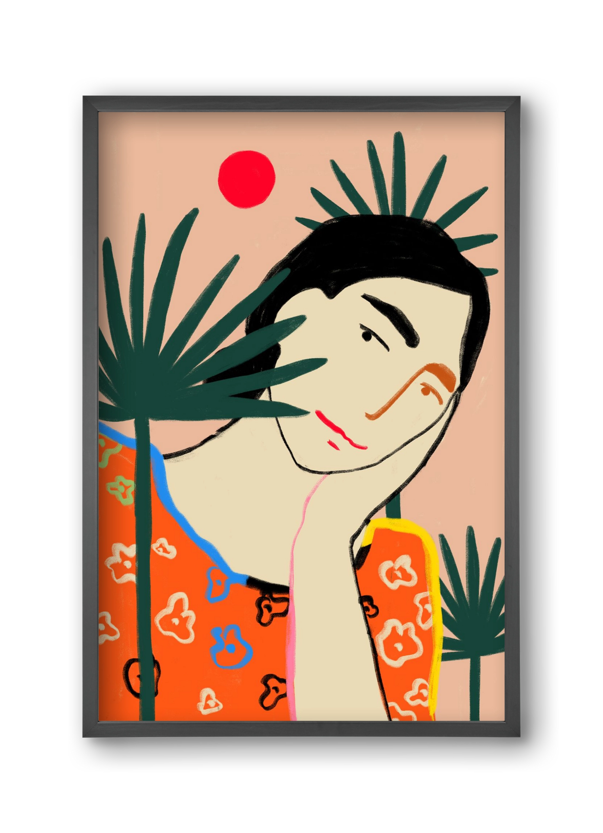 VACATION MOOD, 30x45 cm (30x45 cm), Fekete keret