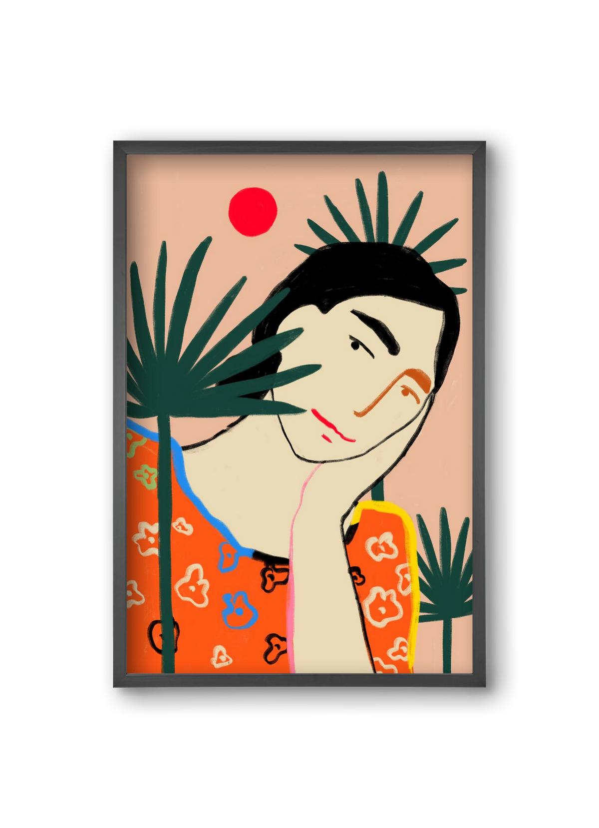 VACATION MOOD, 20x30 cm (20x30 cm), Fekete keret