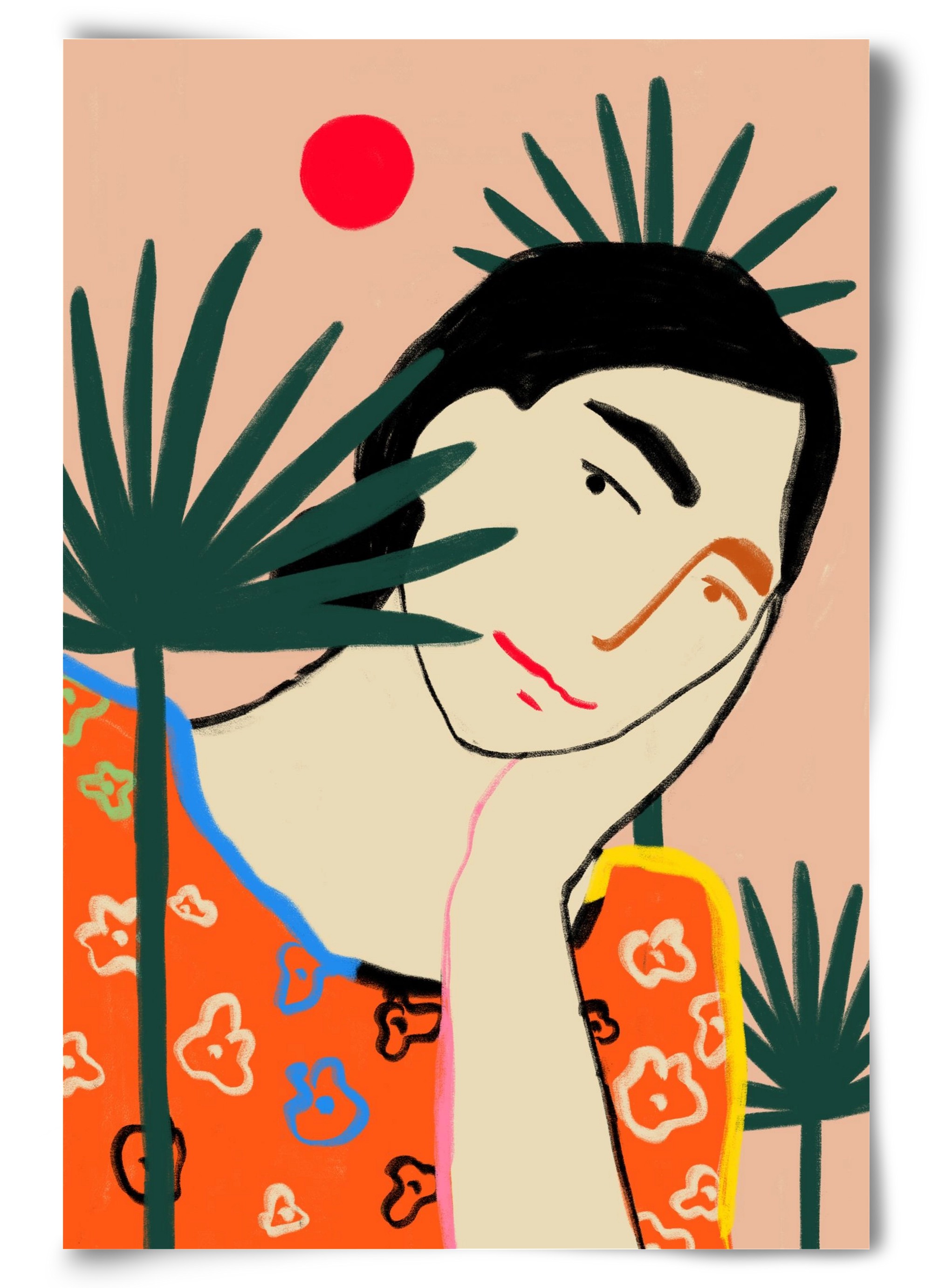 VACATION MOOD, 60x90 cm, Keret nélkül