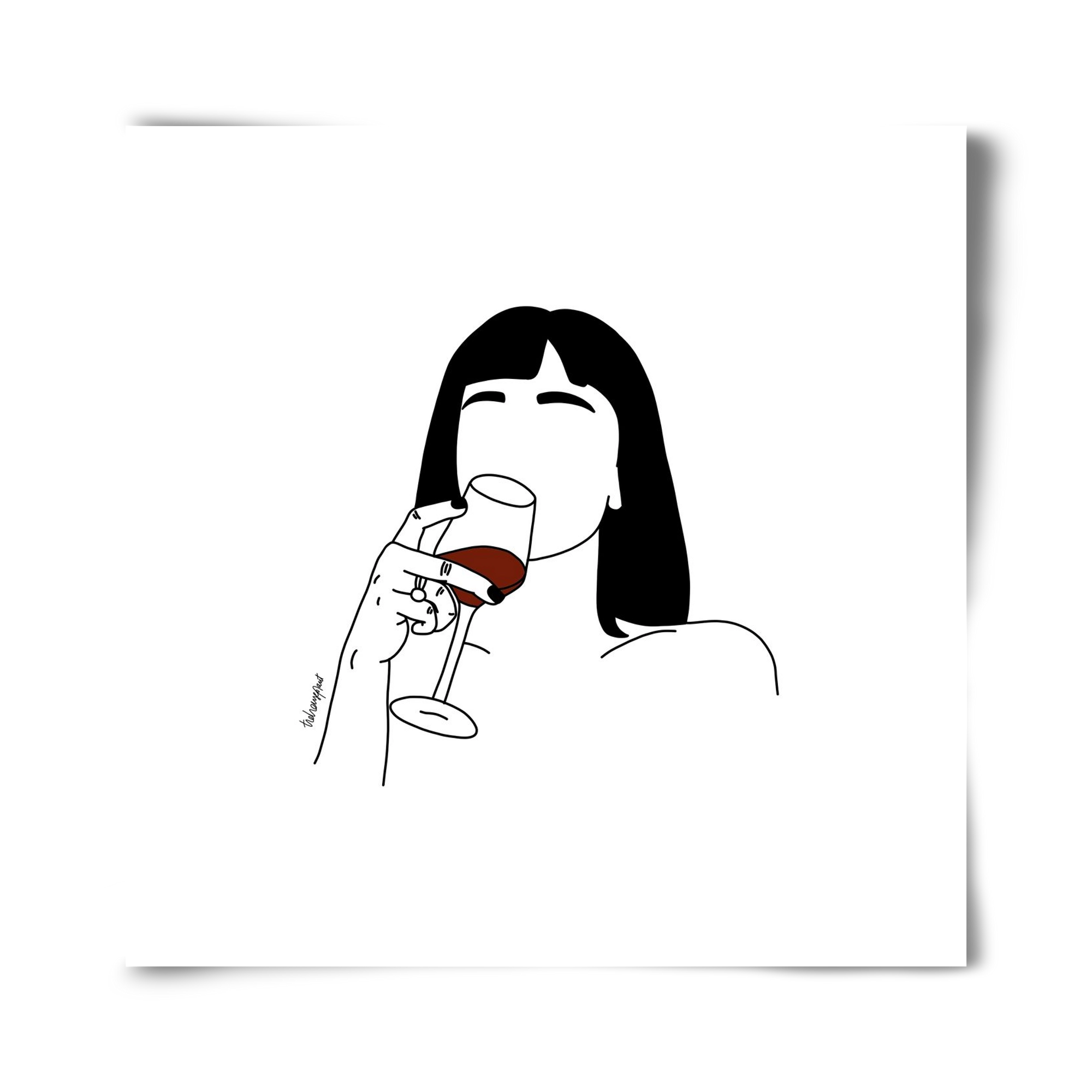 Hungarian Wine, 40x40 cm, Keret nélkül