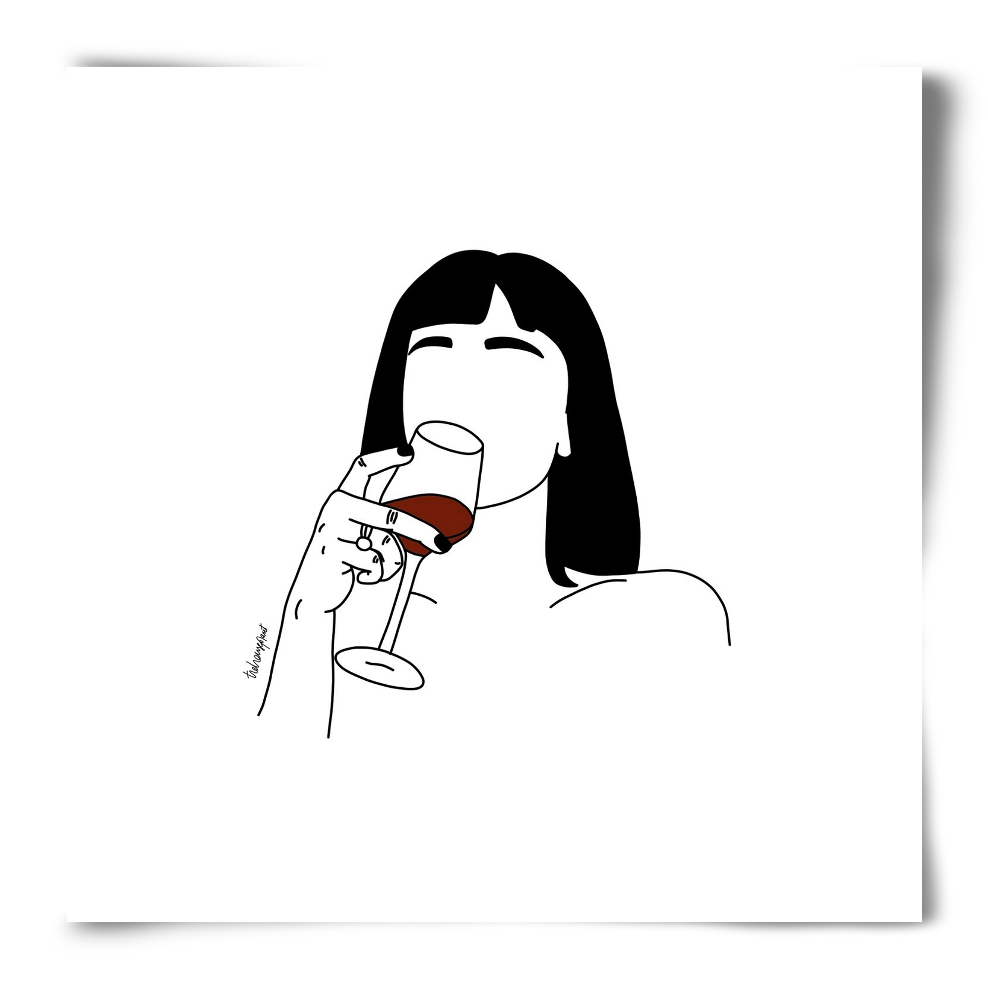 Hungarian Wine, 50x50 cm, Keret nélkül