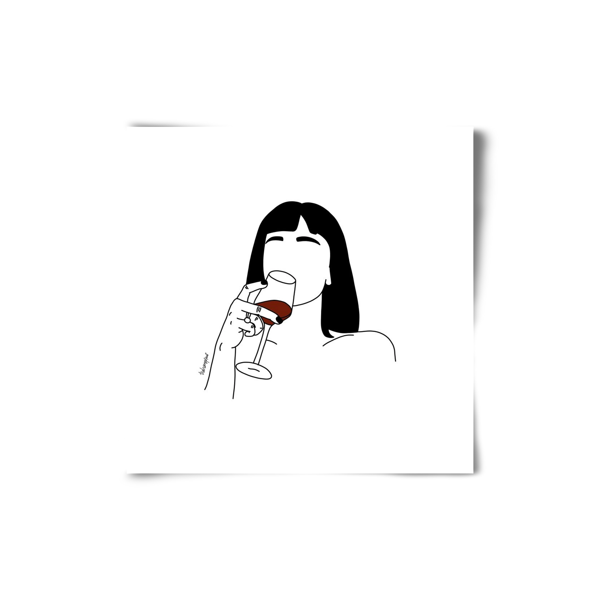 Hungarian Wine, 20x20 cm, Keret nélkül