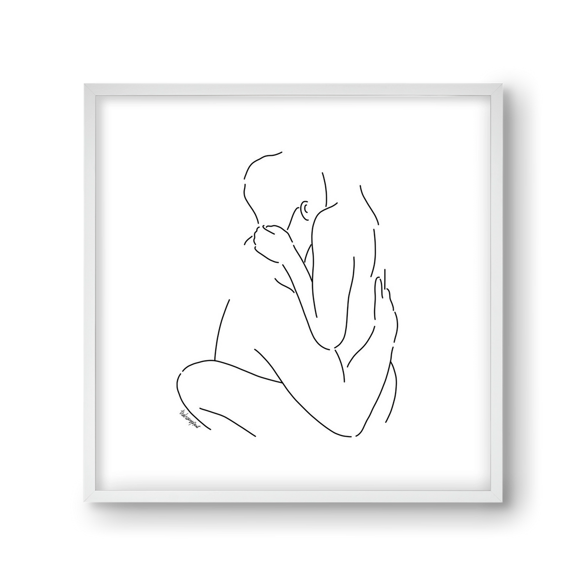 Together, 30x30 cm (30x30 cm), Fehér keret