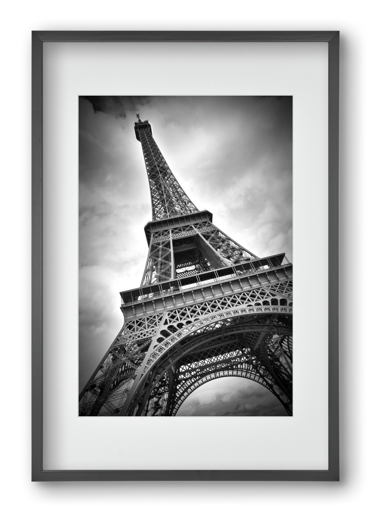 Eiffel Tower Dynamic, 40x60 cm (30x45 cm), Fekete keret, paszpartuval