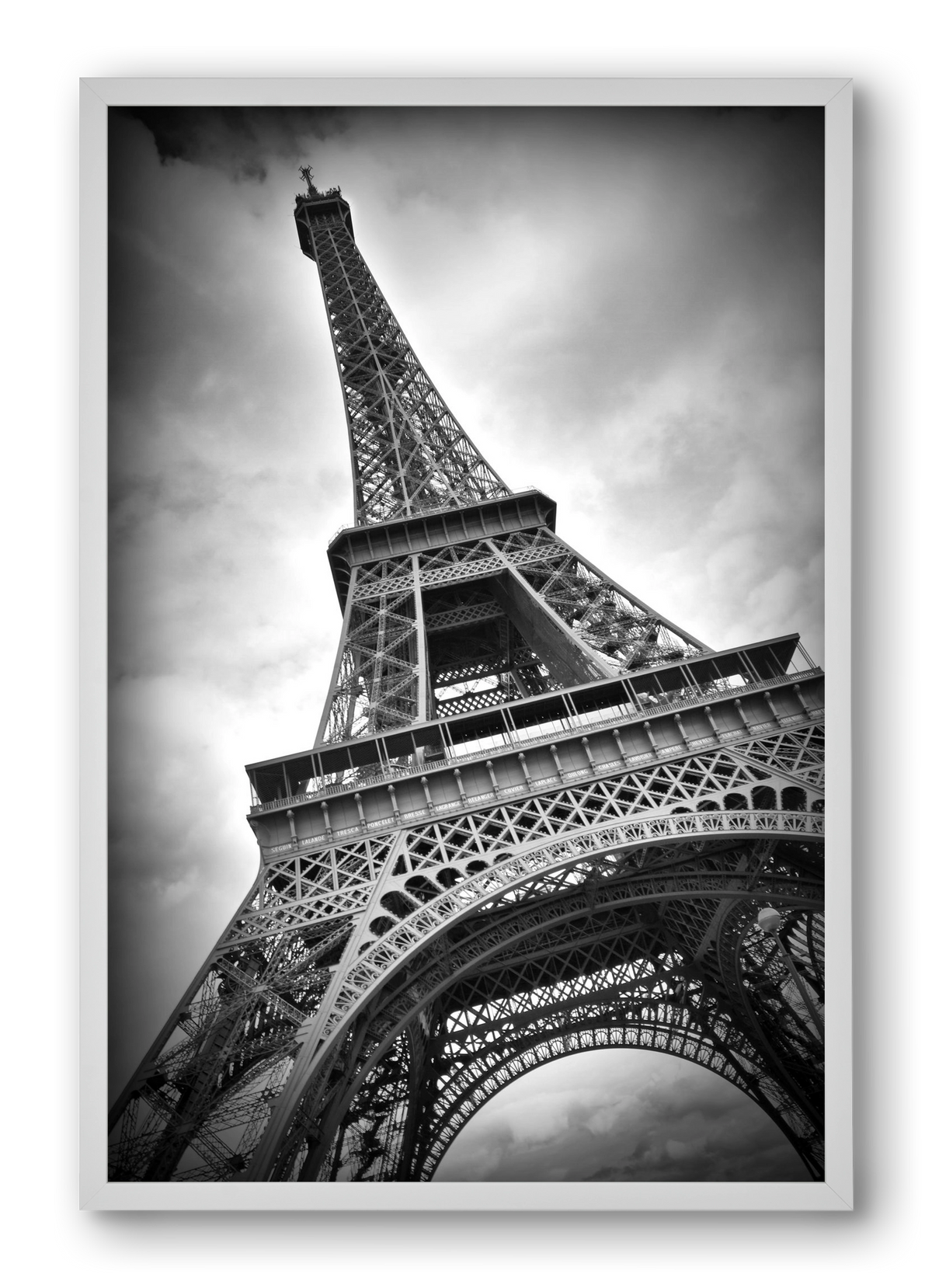 Eiffel Tower Dynamic, 40x60 cm (40x60 cm), Fehér keret