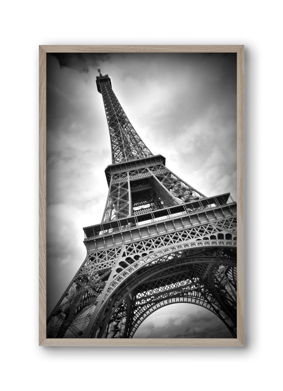 Eiffel Tower Dynamic, 30x45 cm (30x45 cm), Tölgy keret