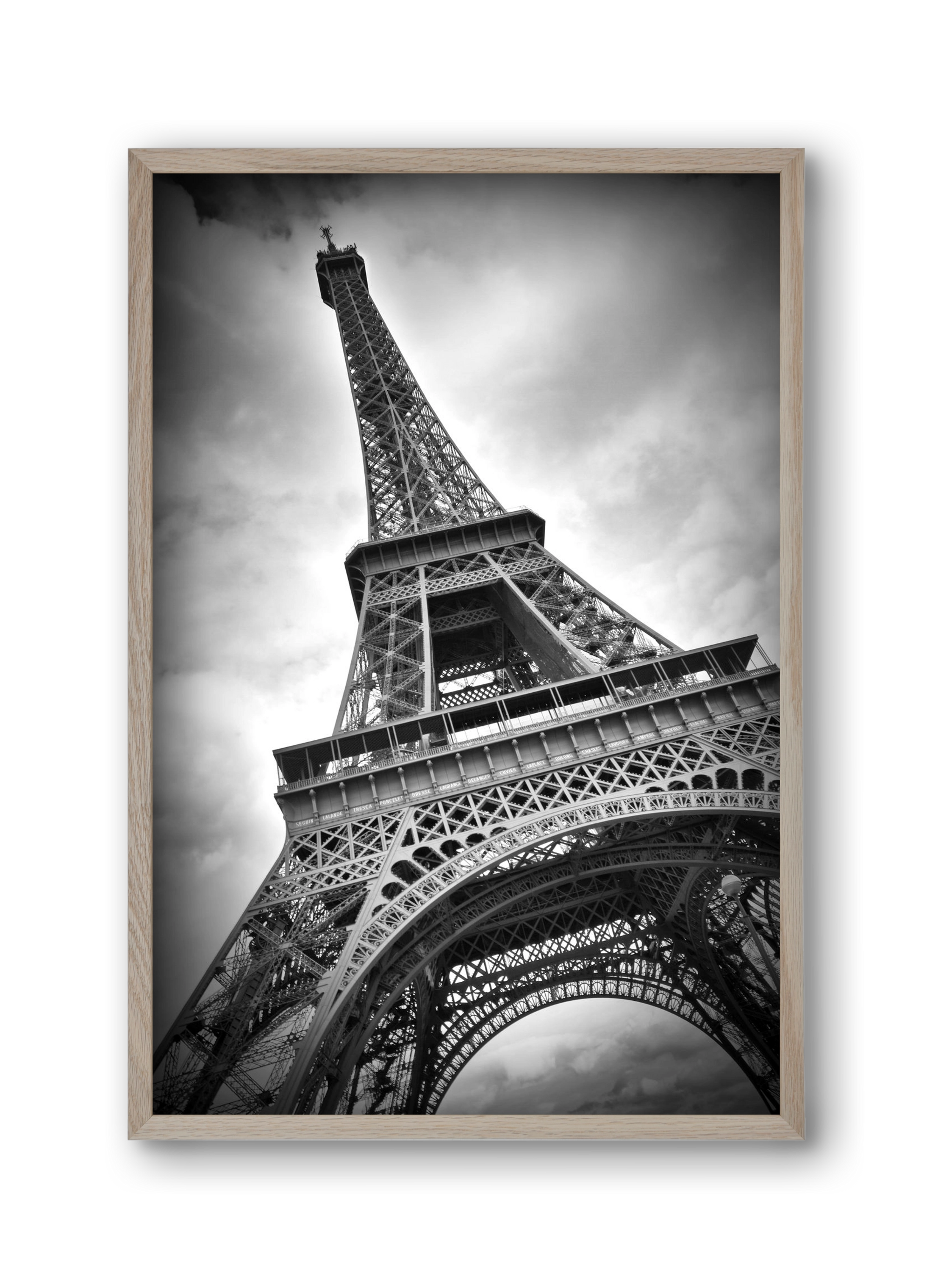 Eiffel Tower Dynamic, 30x45 cm (30x45 cm), Tölgy keret