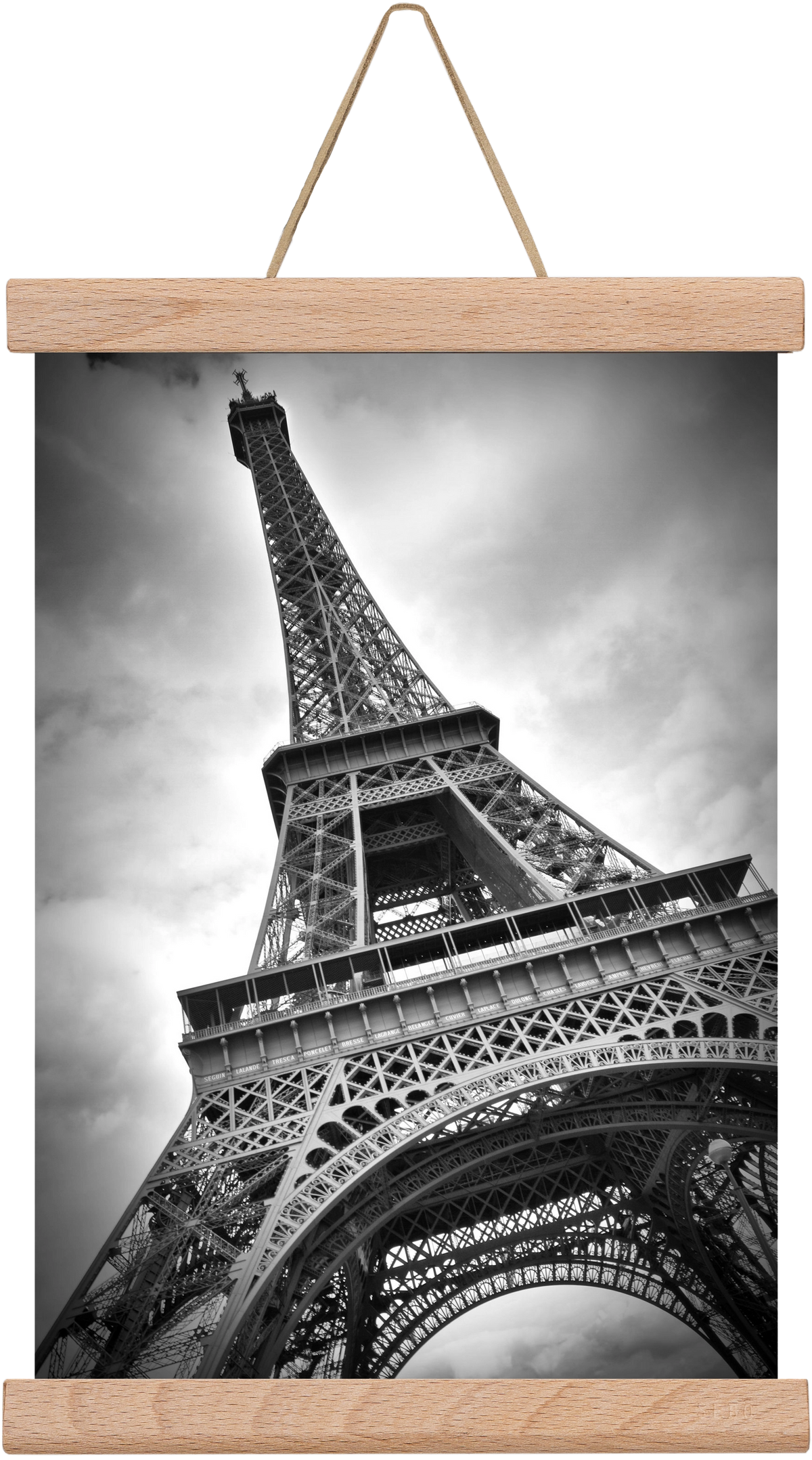 Eiffel Tower Dynamic, 20x30 cm (20x30 cm), Tölgy akasztó
