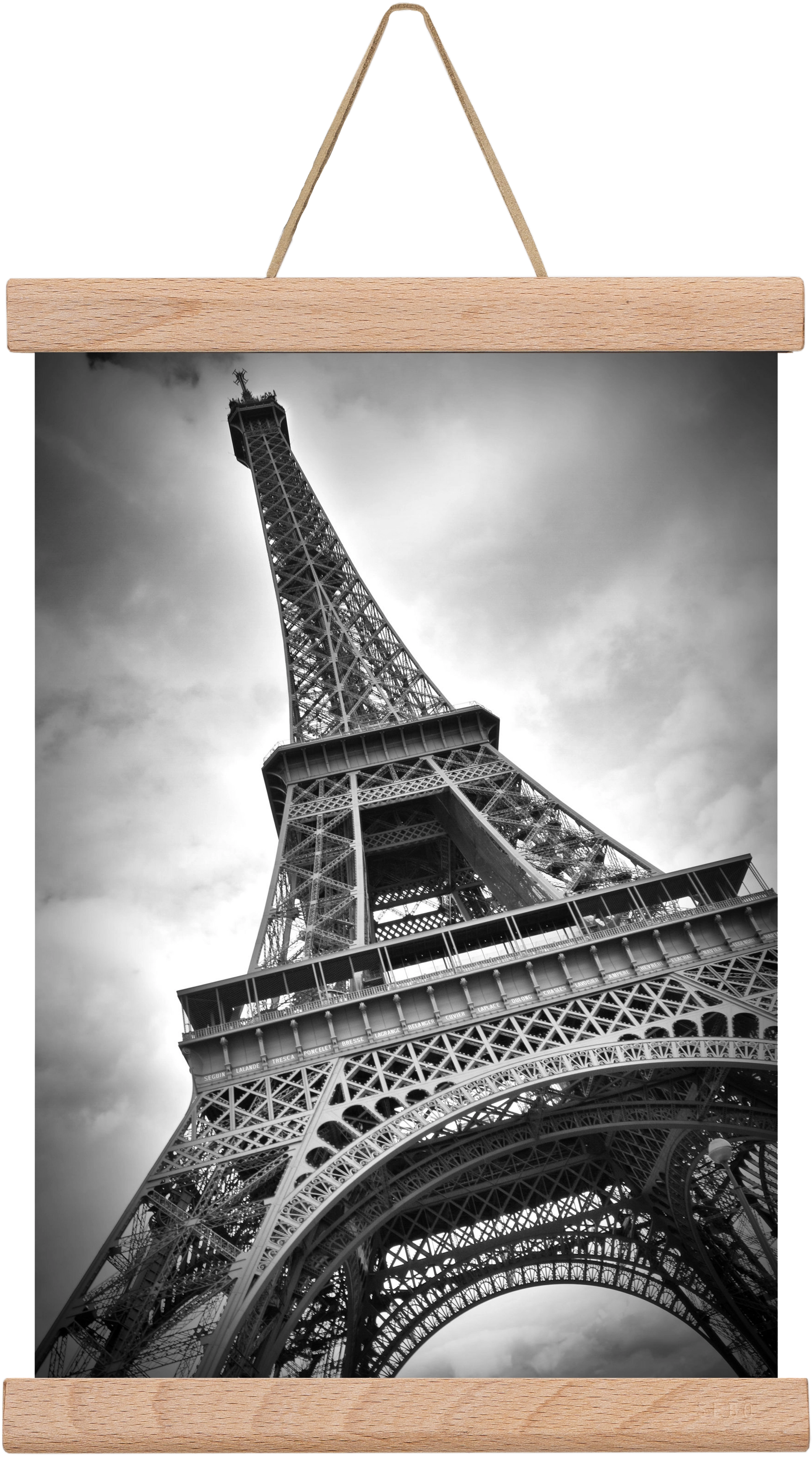 Eiffel Tower Dynamic, 20x30 cm (20x30 cm), Tölgy akasztó