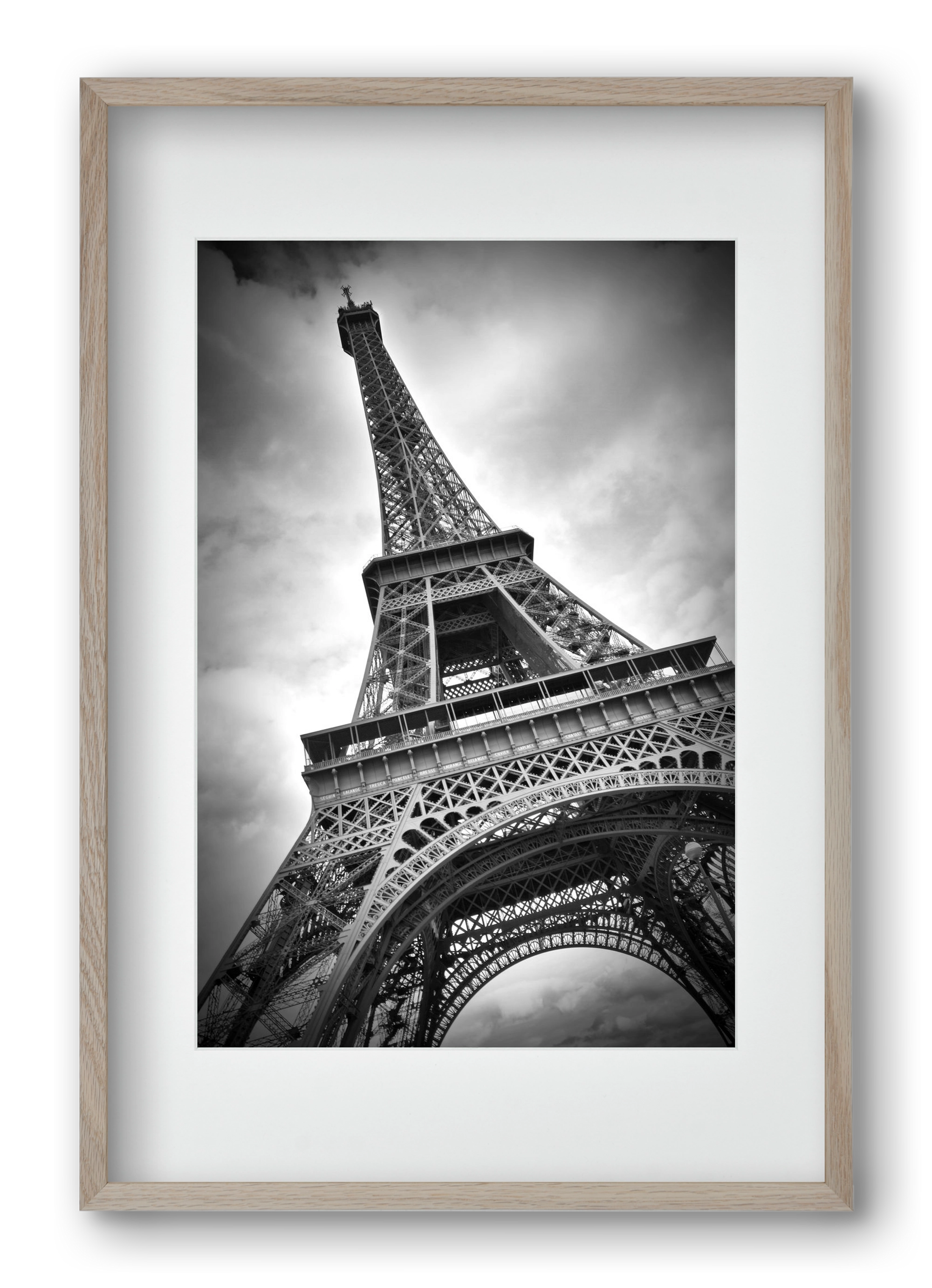 Eiffel Tower Dynamic, 40x60 cm (30x45 cm), Tölgy keret, paszpartuval