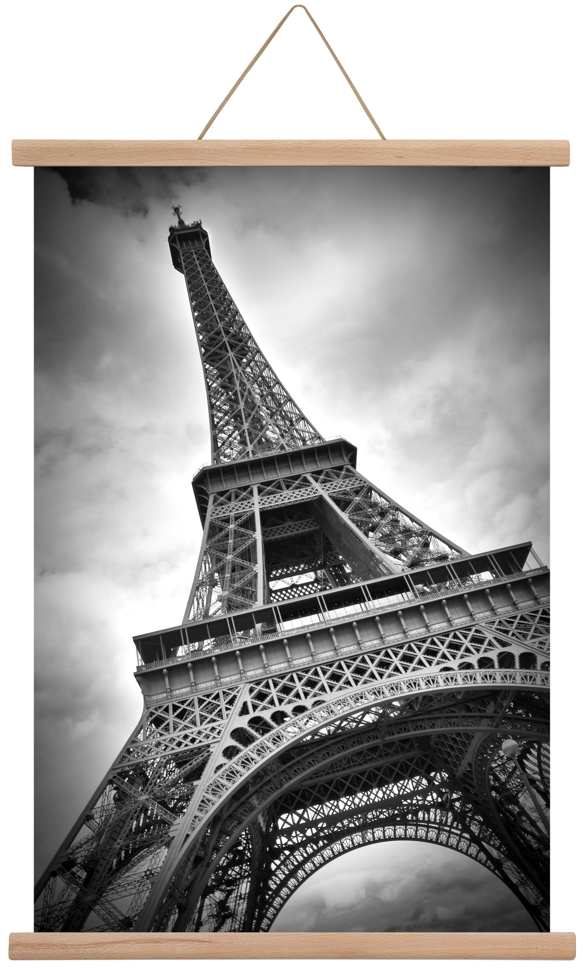 Eiffel Tower Dynamic, 40x60 cm (40x60 cm), Tölgy akasztó