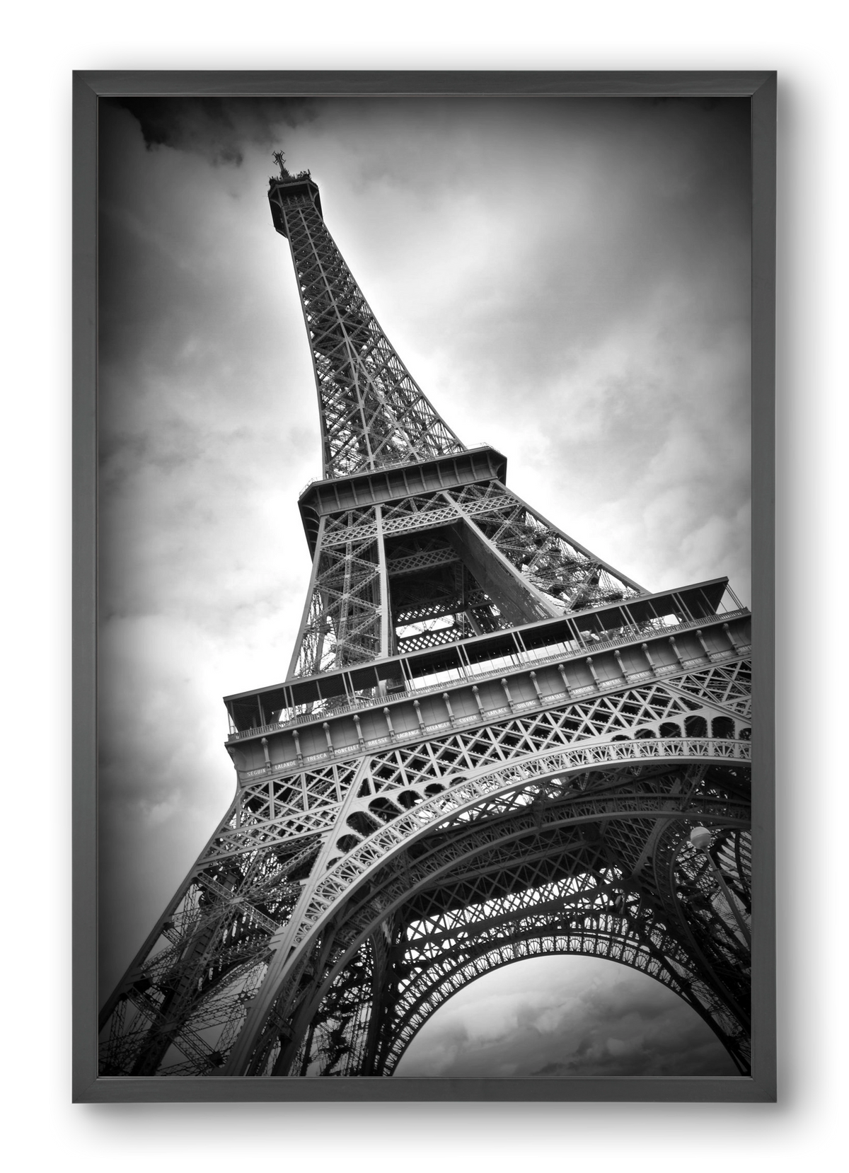 Eiffel Tower Dynamic, 40x60 cm (40x60 cm), Fekete keret