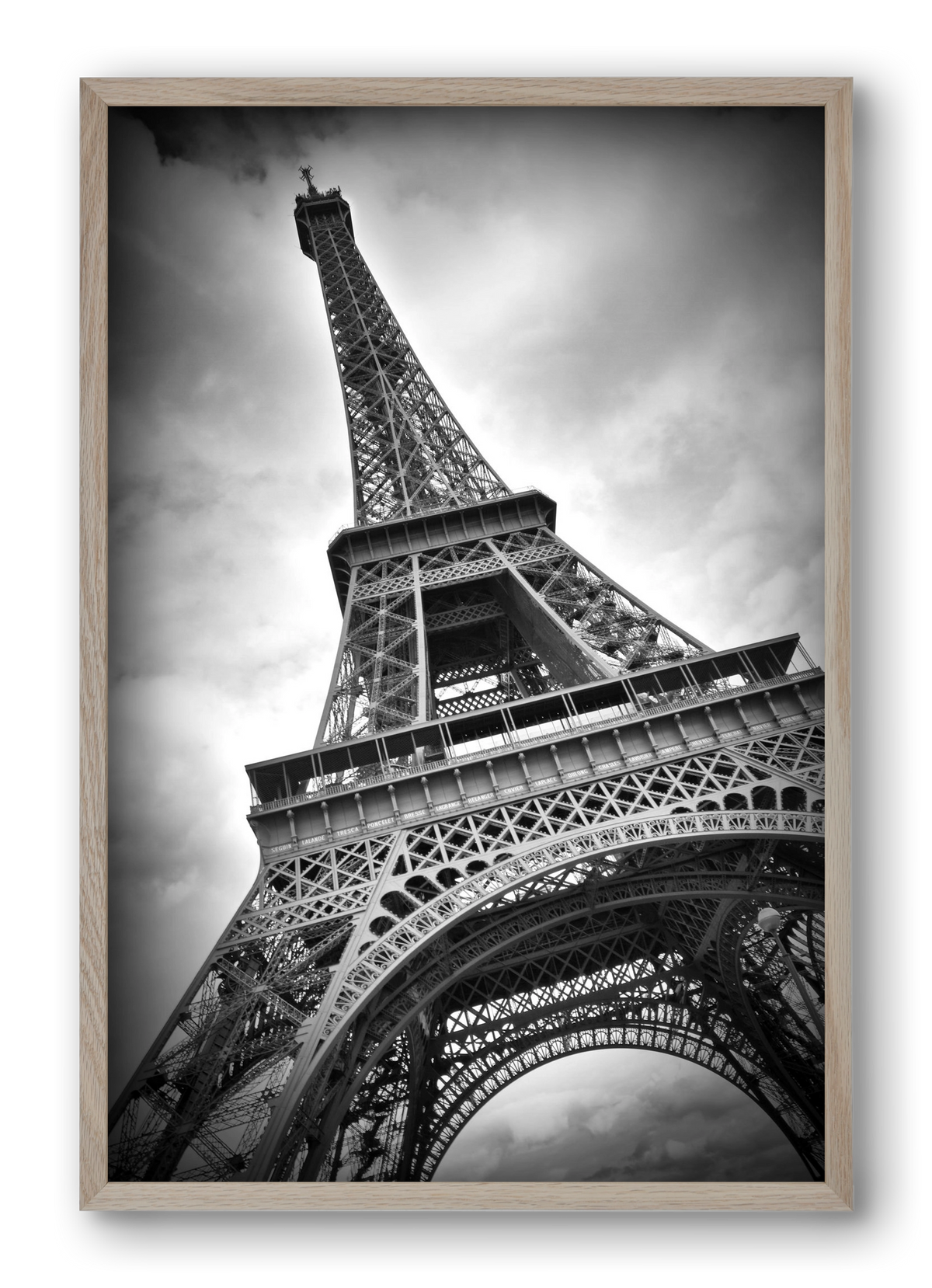 Eiffel Tower Dynamic, 40x60 cm (40x60 cm), Tölgy keret