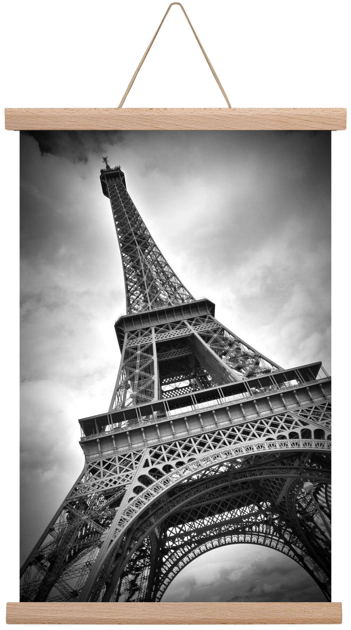 Eiffel Tower Dynamic, 30x45 cm (30x45 cm), Tölgy akasztó