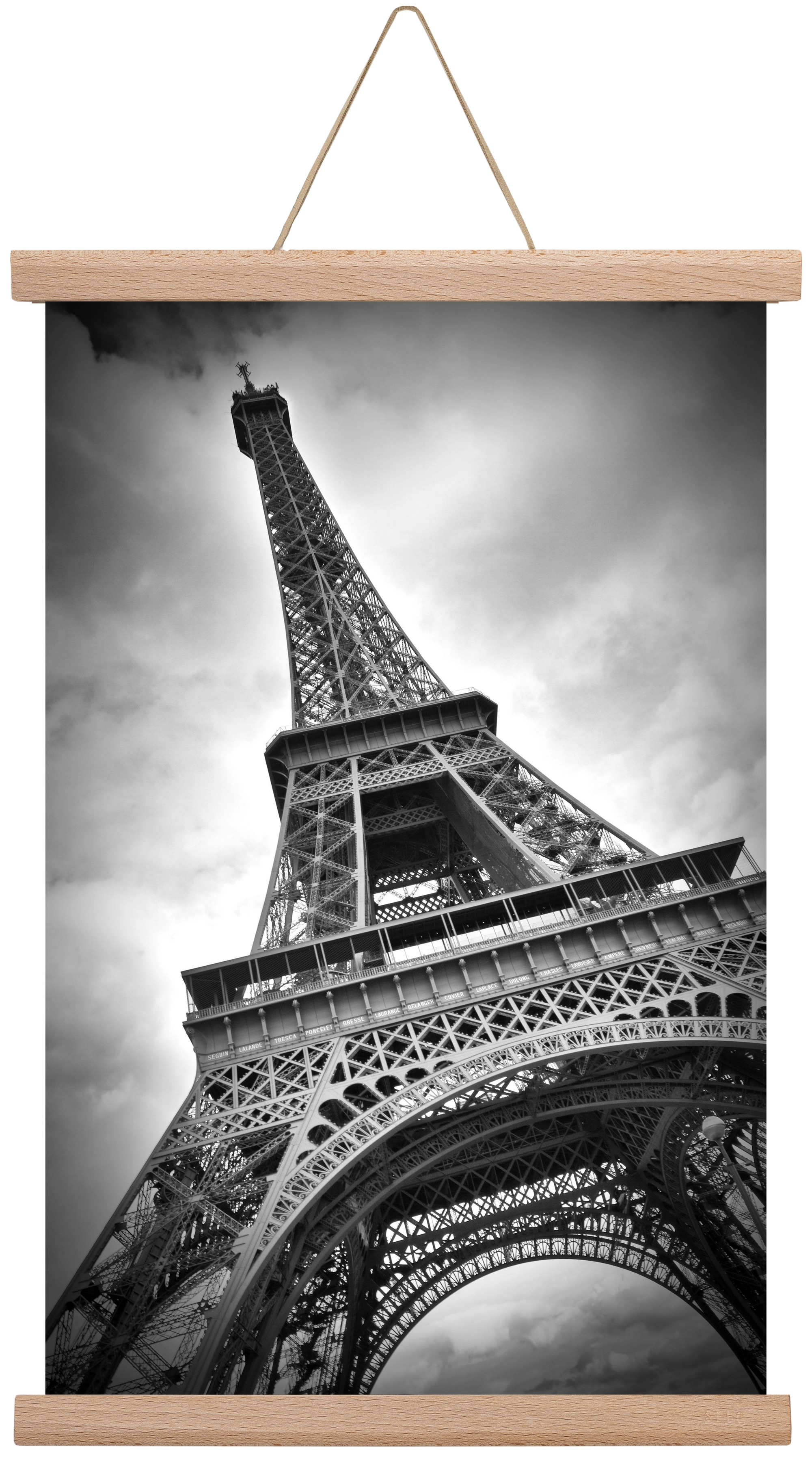 Eiffel Tower Dynamic, 30x45 cm (30x45 cm), Tölgy akasztó