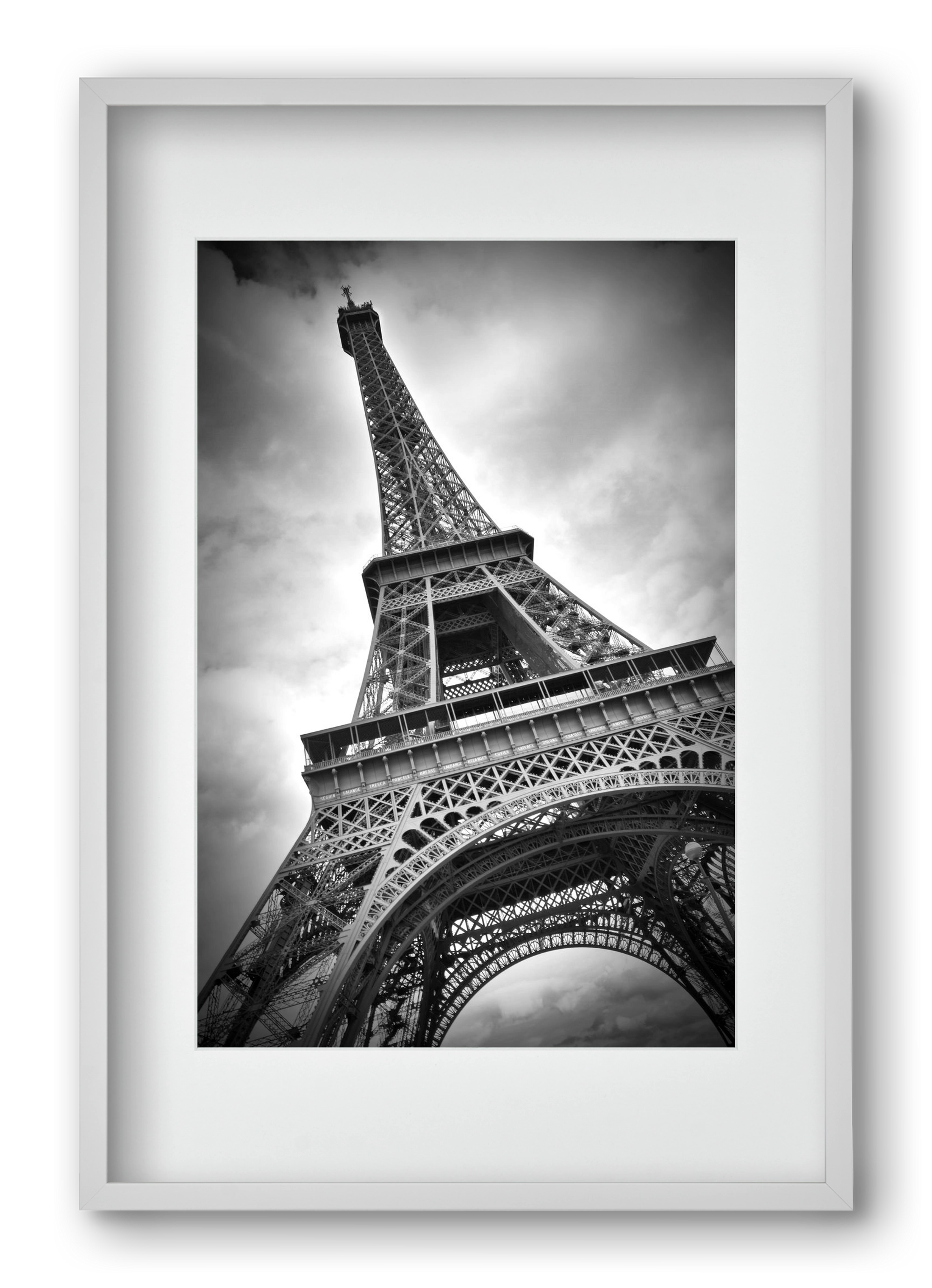 Eiffel Tower Dynamic, 40x60 cm (30x45 cm), Fehér keret, paszpartuval