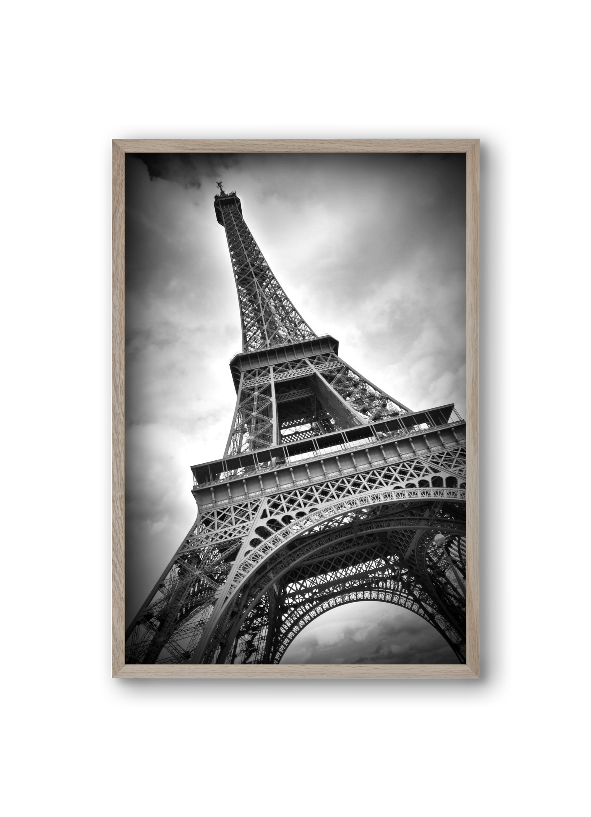 Eiffel Tower Dynamic, 20x30 cm (20x30 cm), Tölgy keret