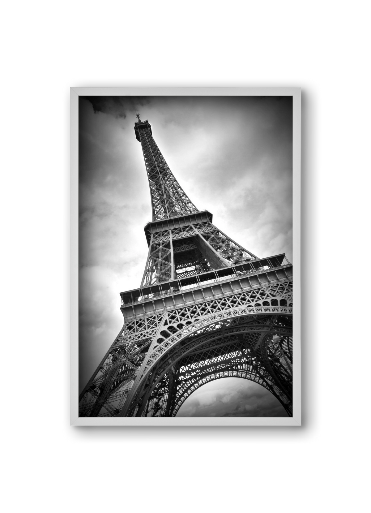 Eiffel Tower Dynamic, 20x30 cm (20x30 cm), Fehér keret