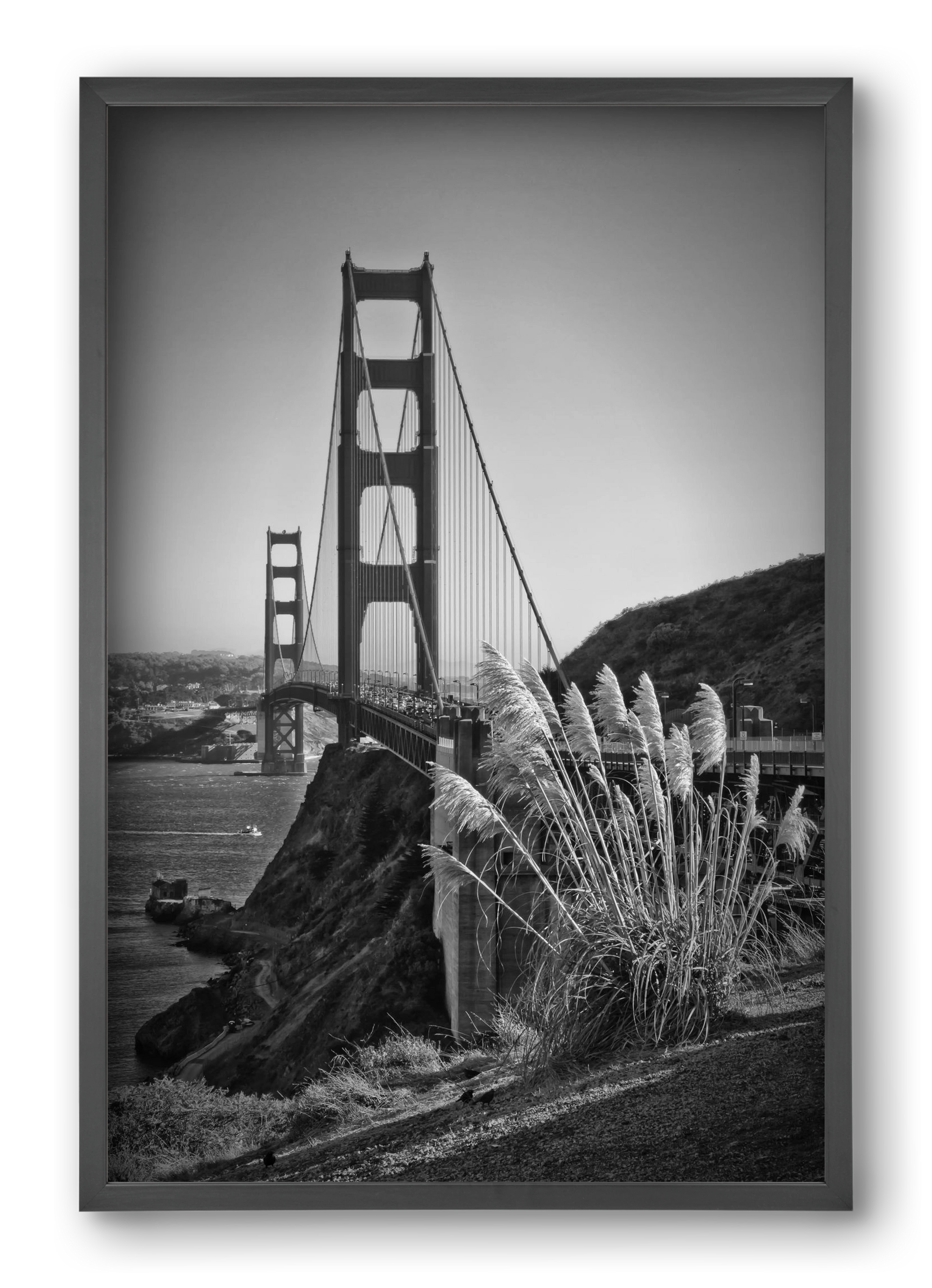 SAN FRANCISCO Golden Gate Bridge, 40x60 cm (40x60 cm), Fekete keret
