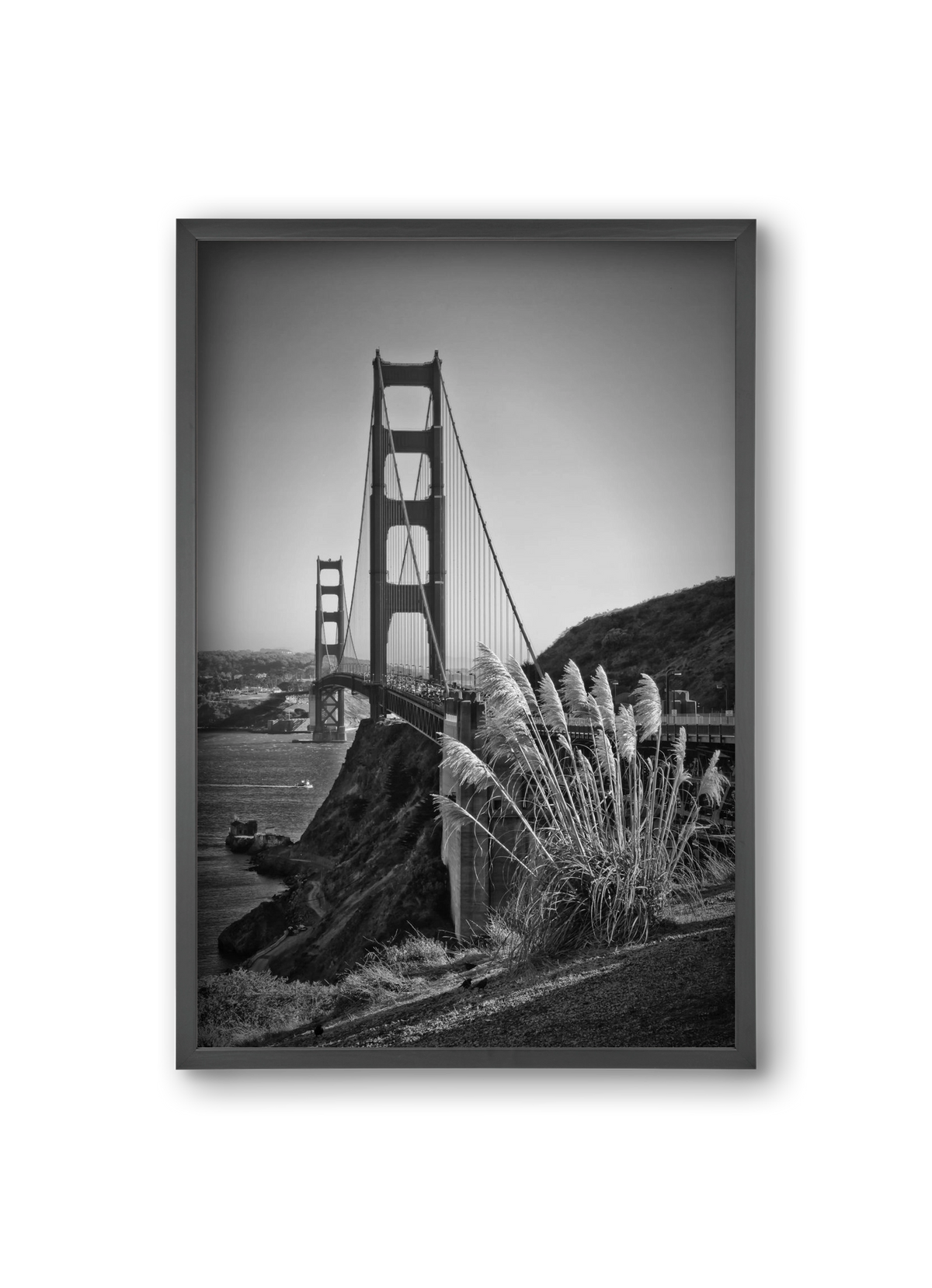 SAN FRANCISCO Golden Gate Bridge, 20x30 cm (20x30 cm), Fekete keret