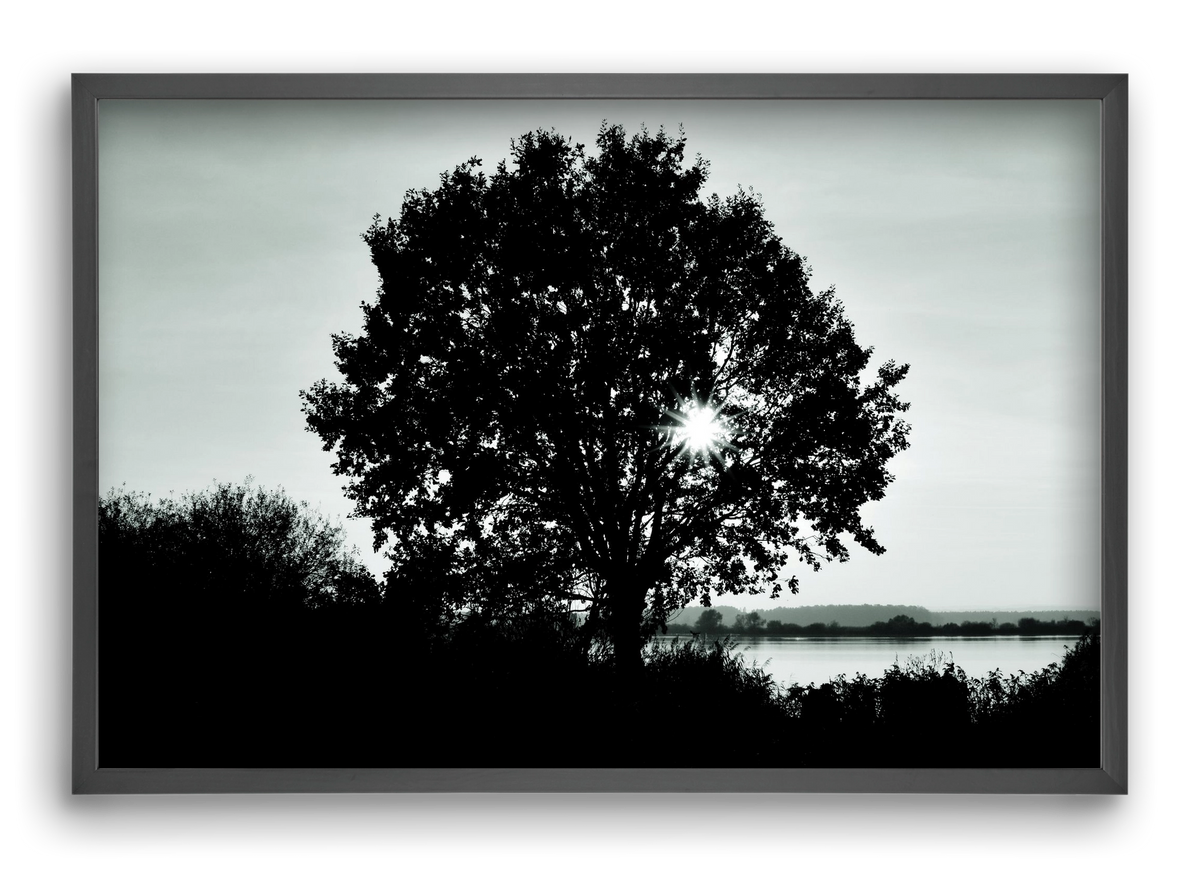 with heart, 60x40 cm (60x40 cm), Fekete keret