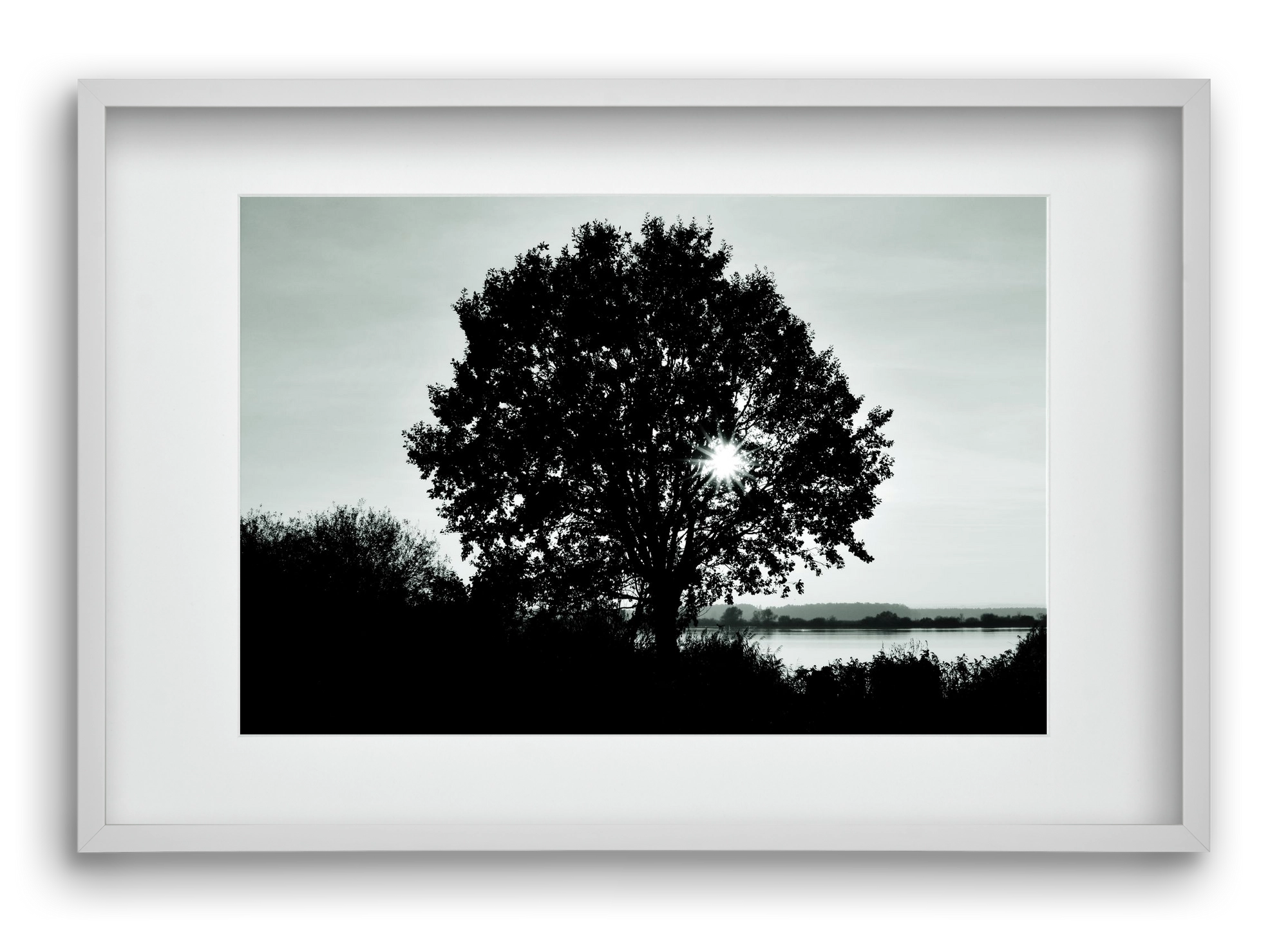 with heart, 60x40 cm (45x30 cm), Fehér keret, paszpartuval