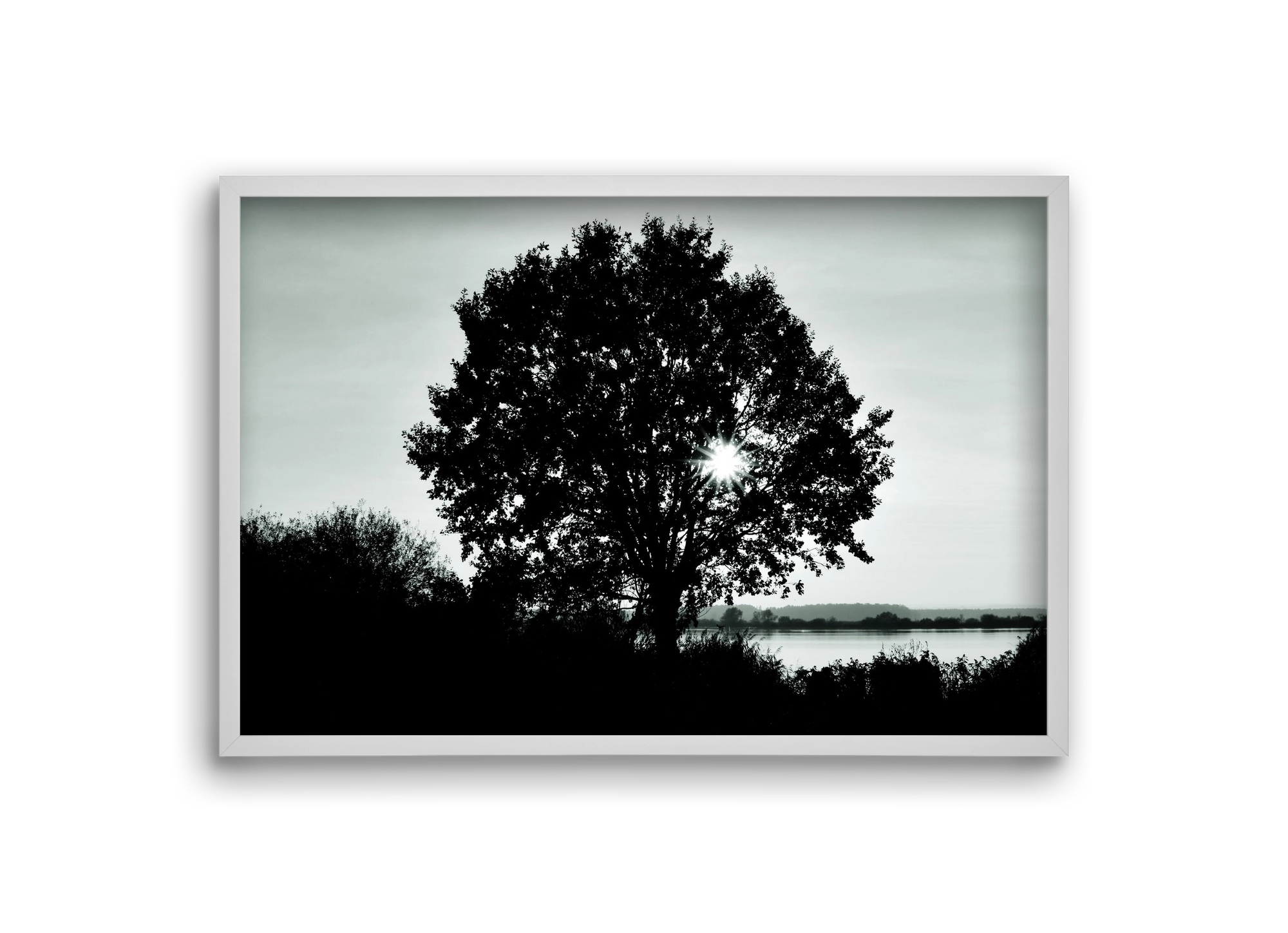 with heart, 30x20 cm (30x20 cm), Fehér keret