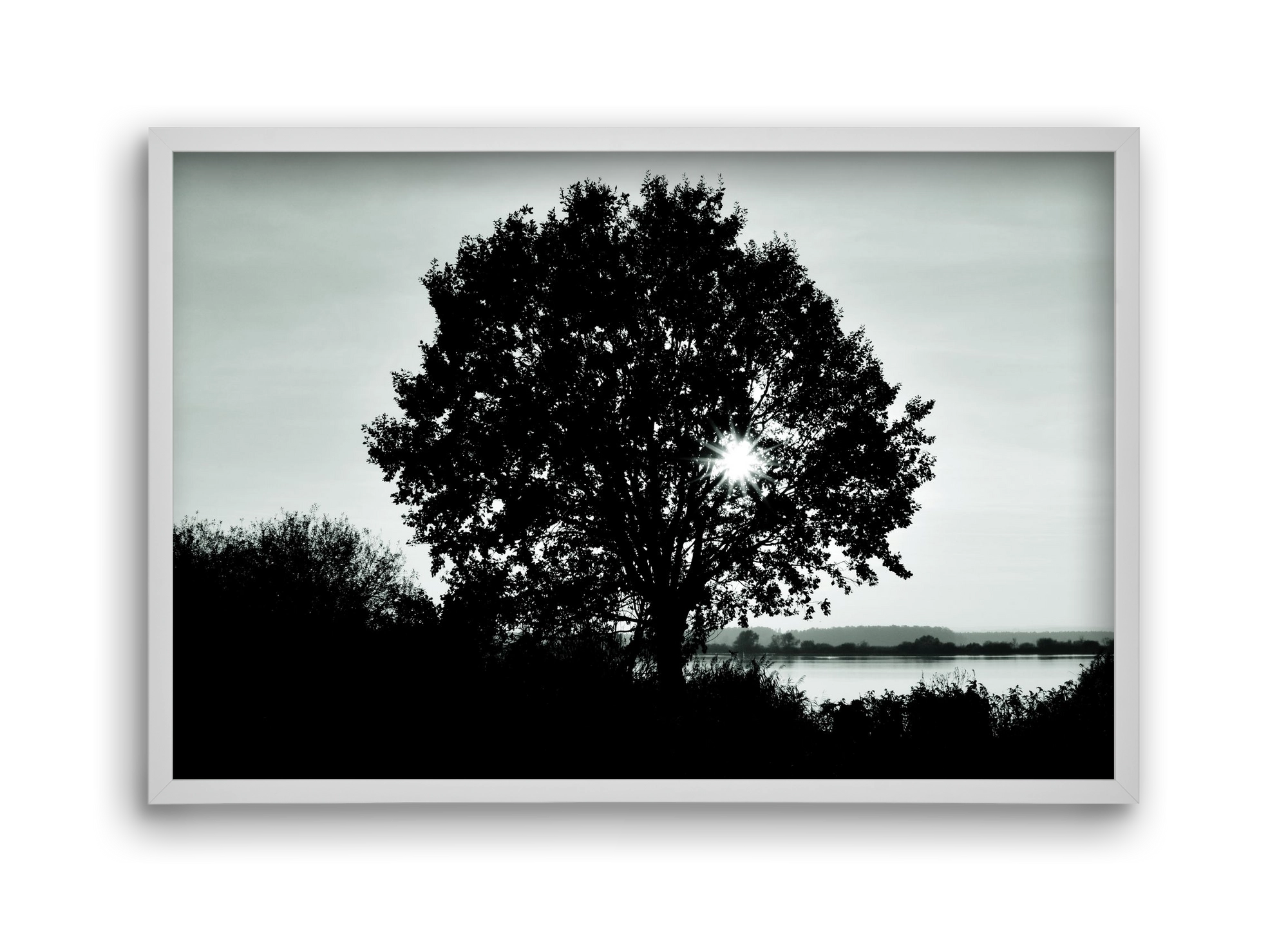 with heart, 45x30 cm (45x30 cm), Fehér keret