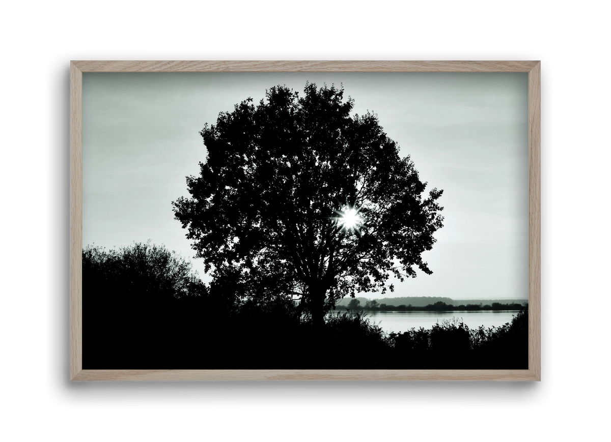 with heart, 45x30 cm (45x30 cm), Tölgy keret