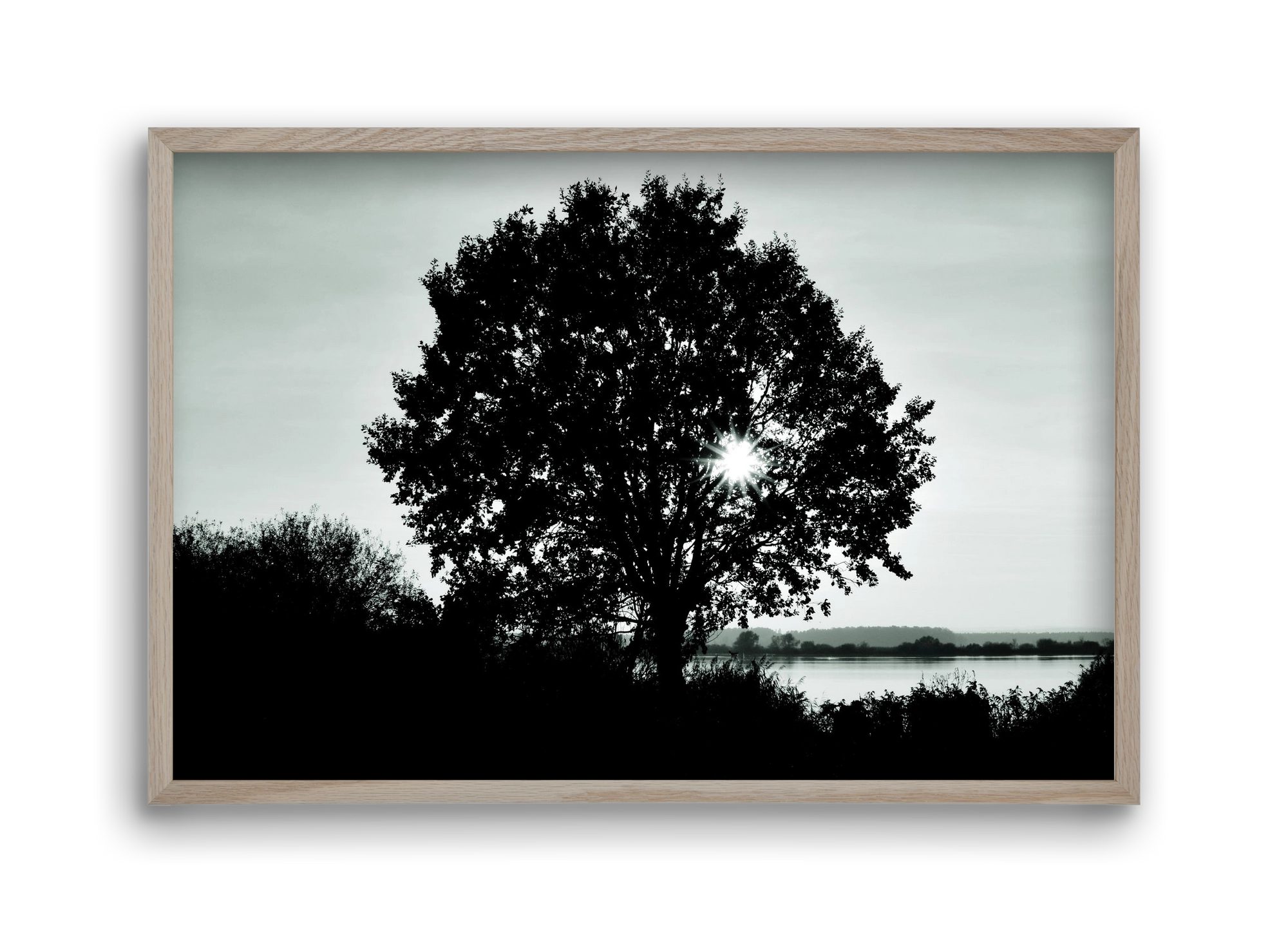 with heart, 45x30 cm (45x30 cm), Tölgy keret