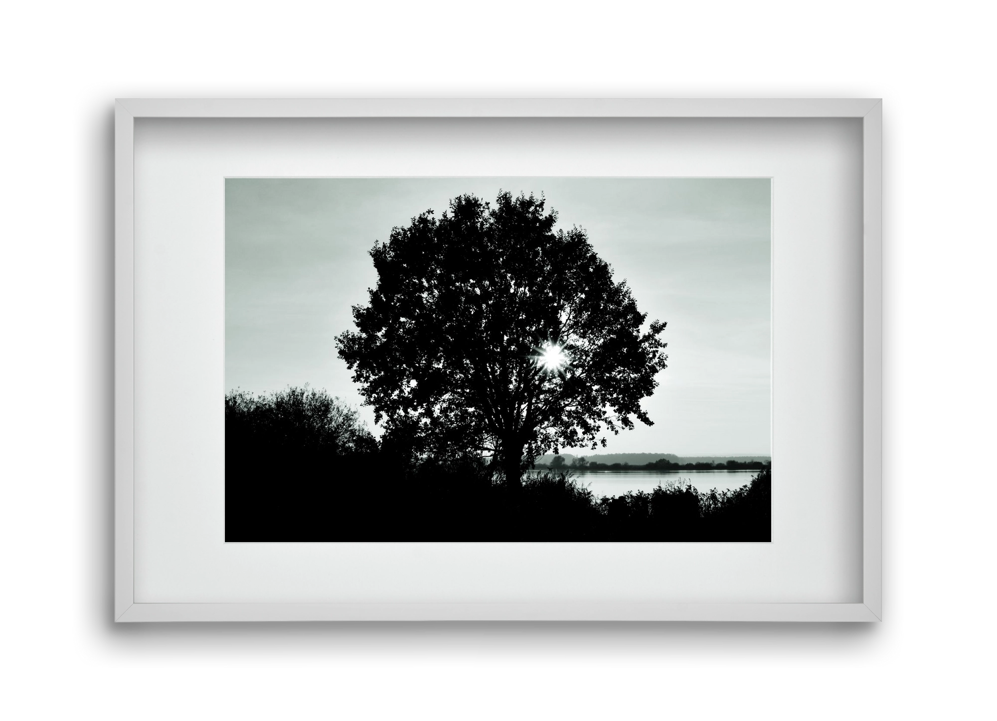 with heart, 45x30 cm (30x20 cm), Fehér keret, paszpartuval