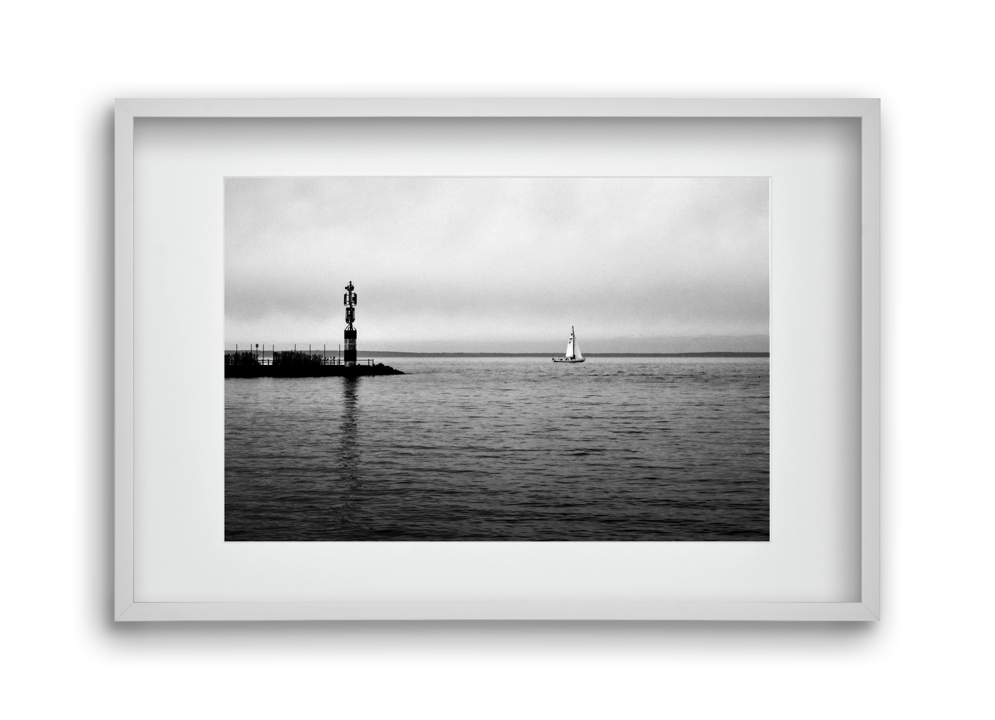 Lost, 45x30 cm (30x20 cm), Fehér keret, paszpartuval