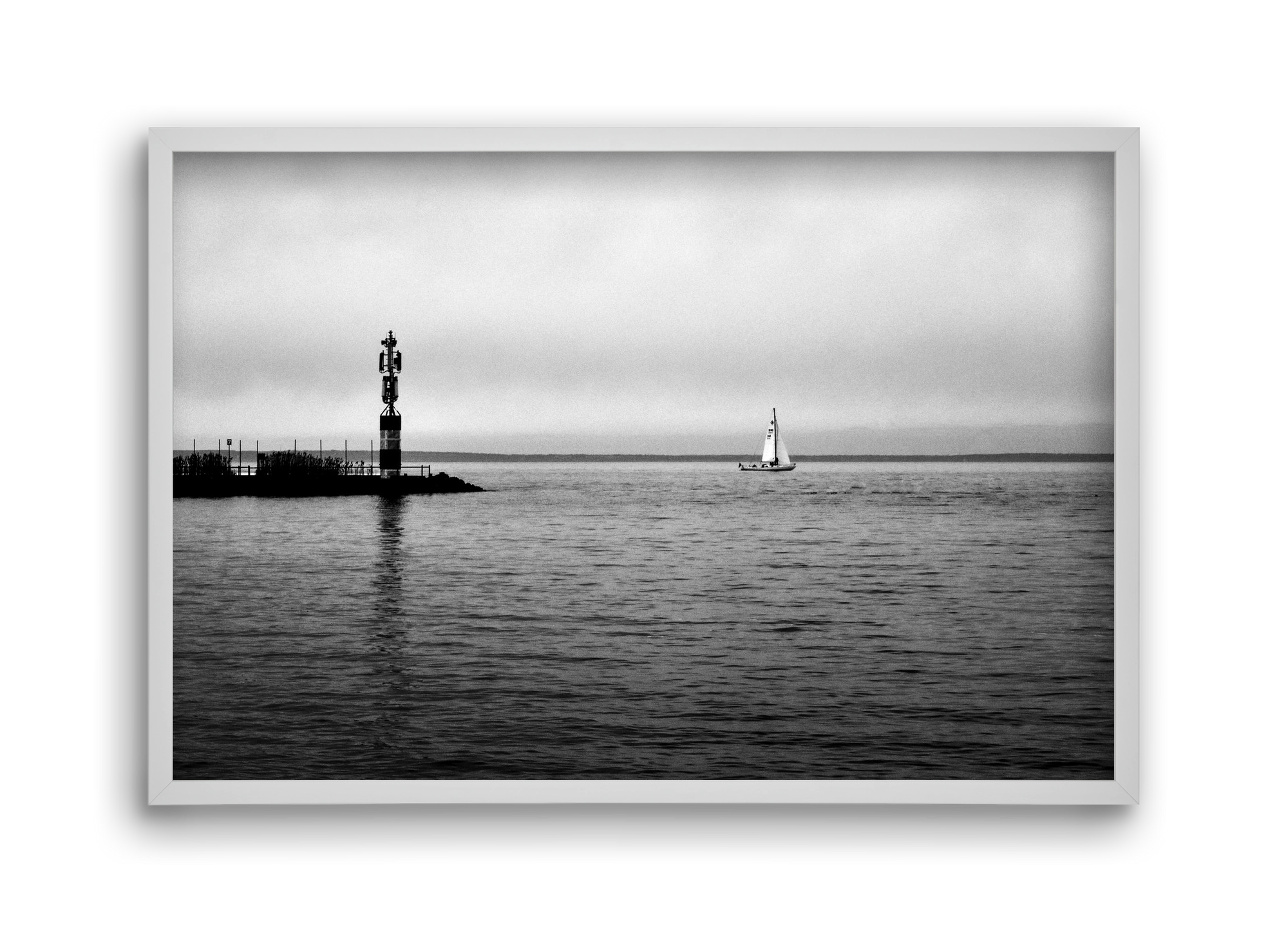 Lost, 45x30 cm (45x30 cm), Fehér keret